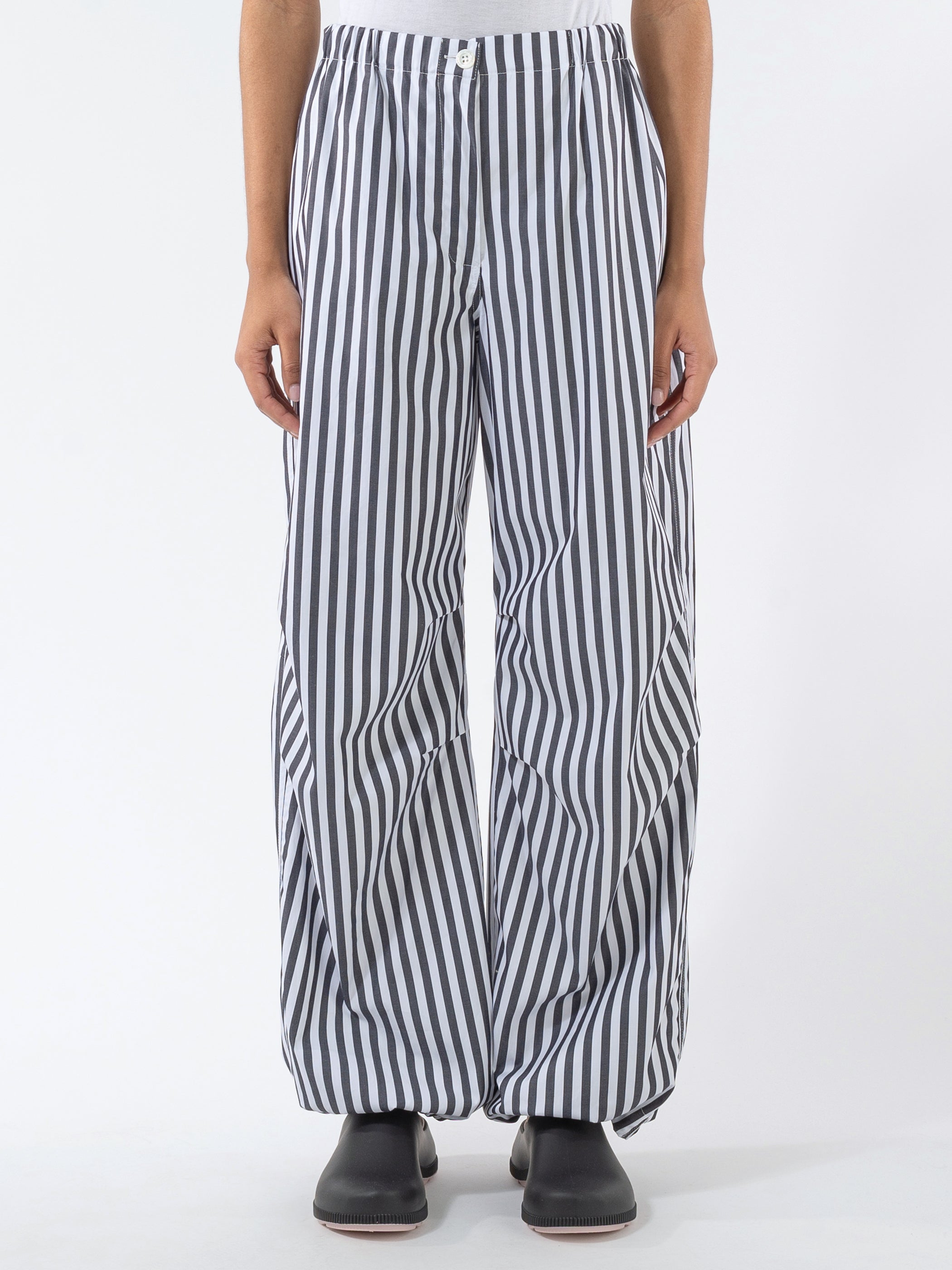 Cotton Poplin Oversized Pants