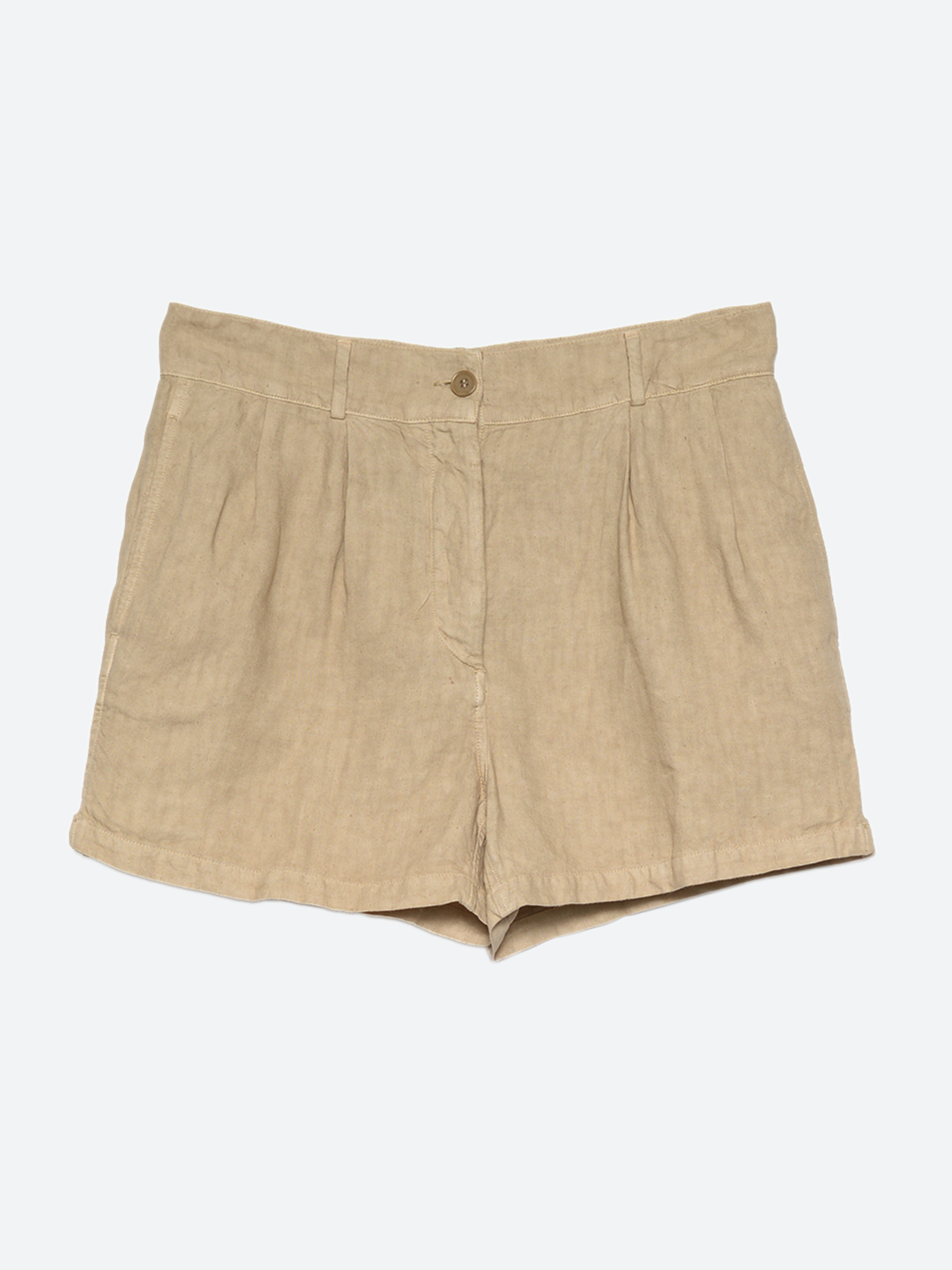 Garment-Dyed Linen Shorts