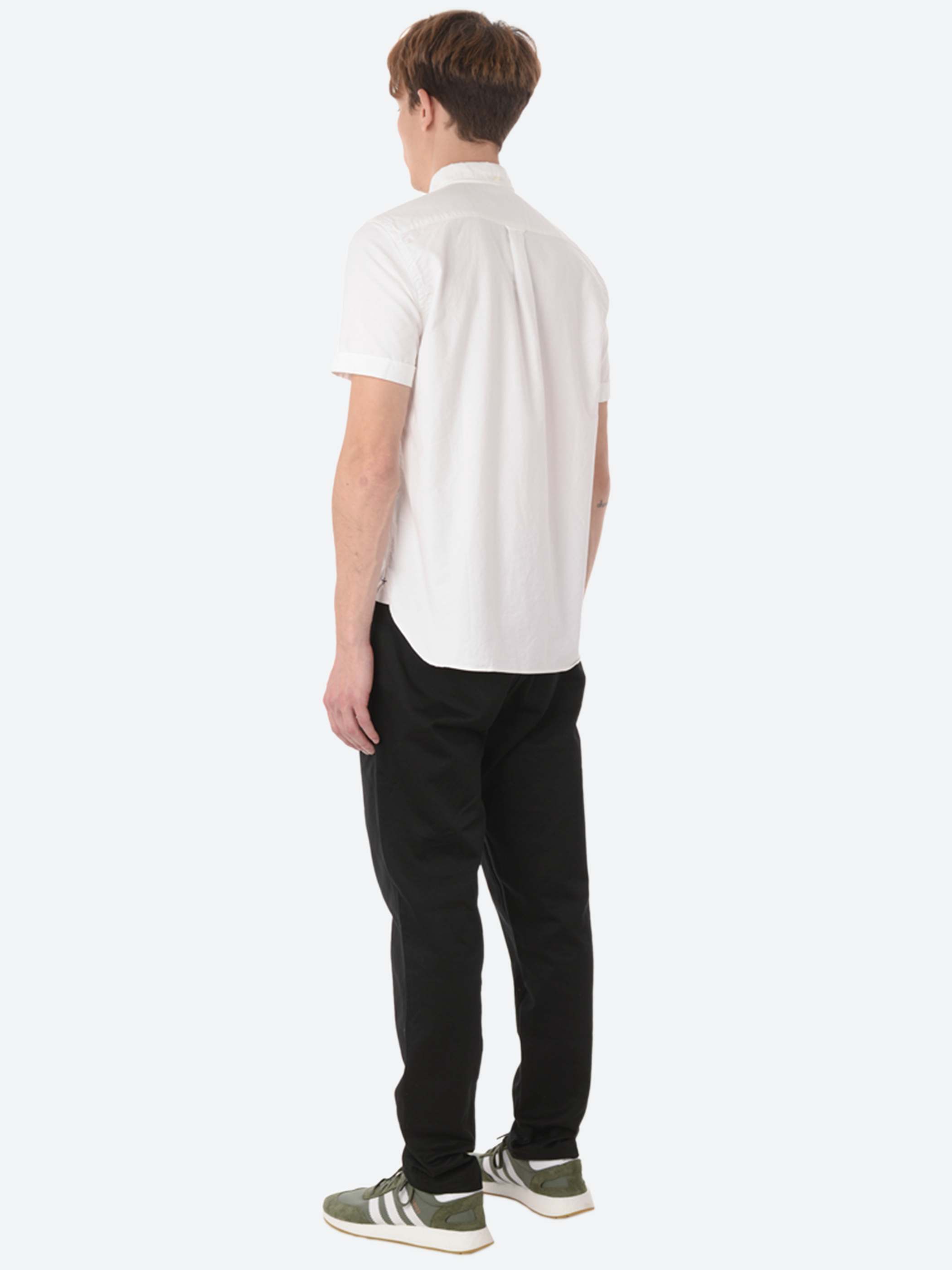 Oxford Pullover Short Sleeve Button-Down Shirt