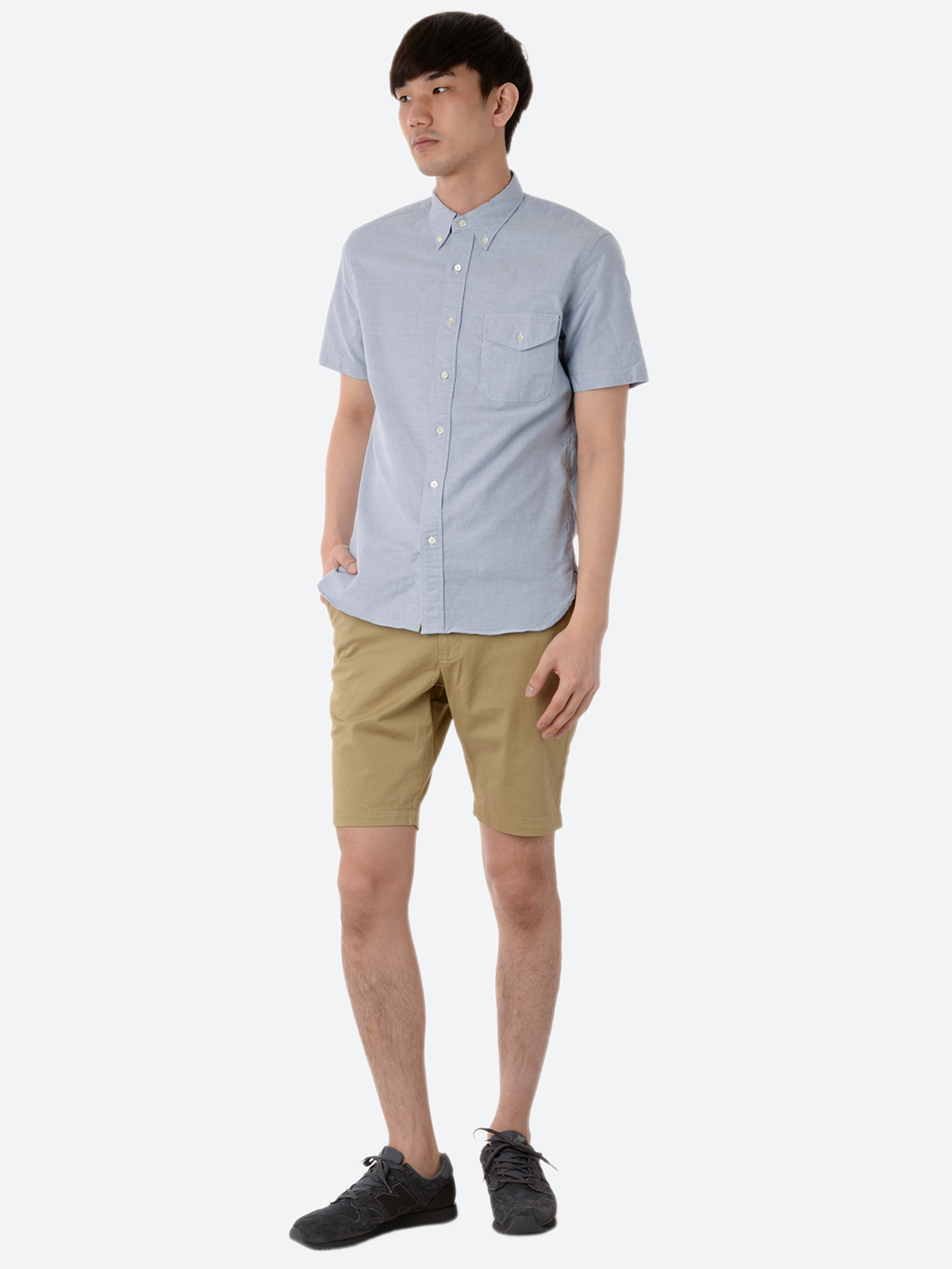 Oxford Short Sleeve Button-Down Shirt