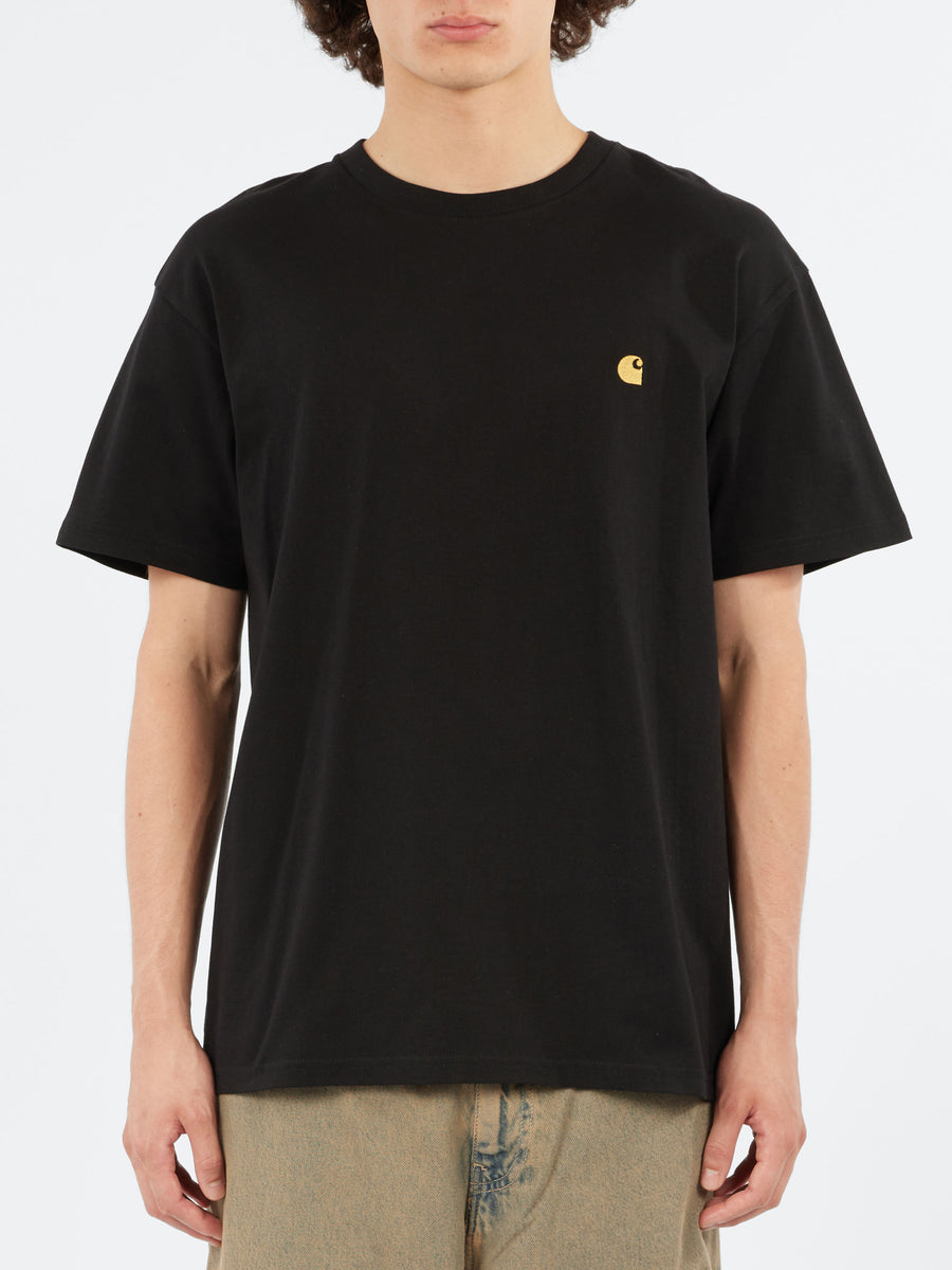 Carhartt WIP - S/S Chase T-Shirt in Black/Gold – gravitypope