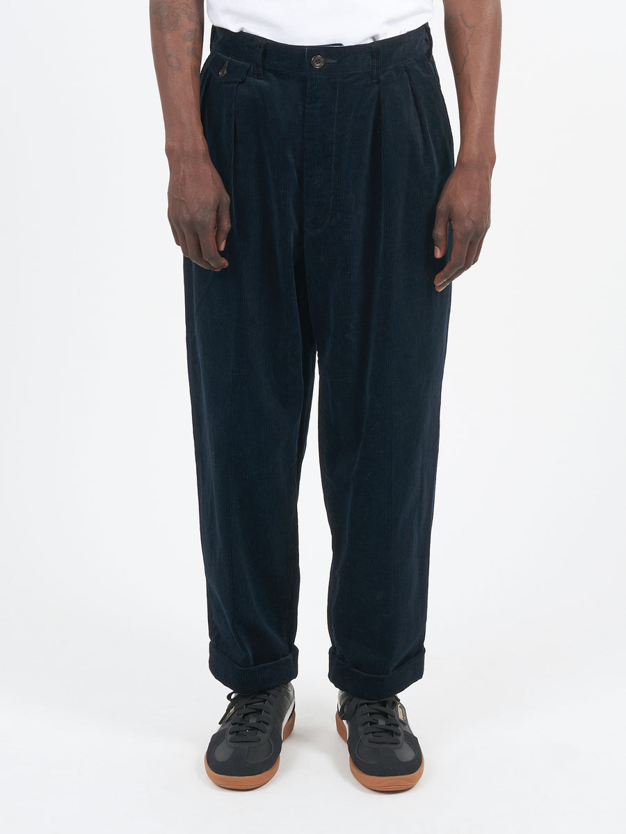 【新品】everyone corduroy trousers (NAVY) everyone wide straight corduroy trousers (BLACK) | everyone