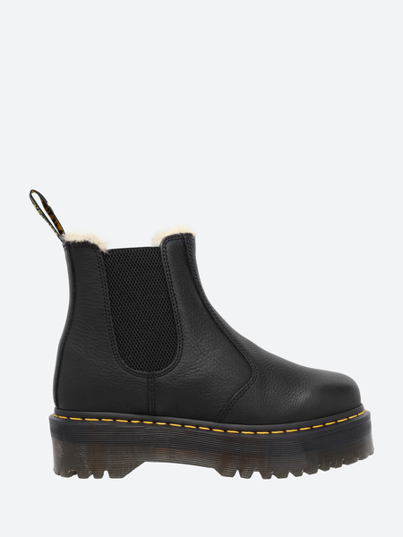 Dr. Martens 2976 Quad Faux Fur Lined in Black gravitypope