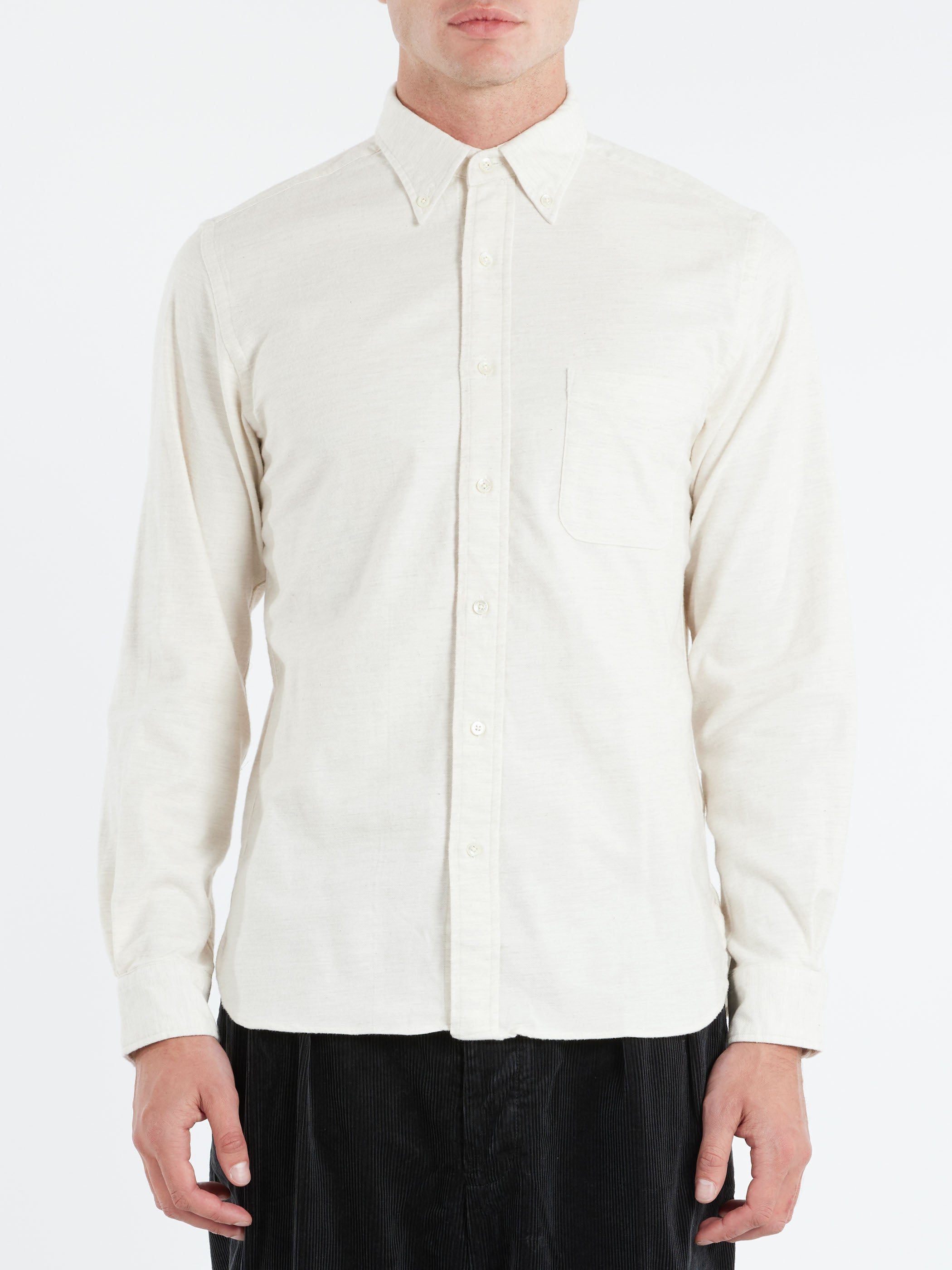 Flannel Solid Button Down Shirt