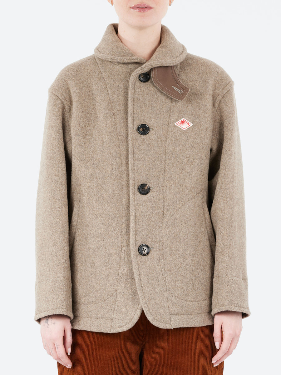 Danton - Women's Round Collar Jacket in Beige – gravitypope