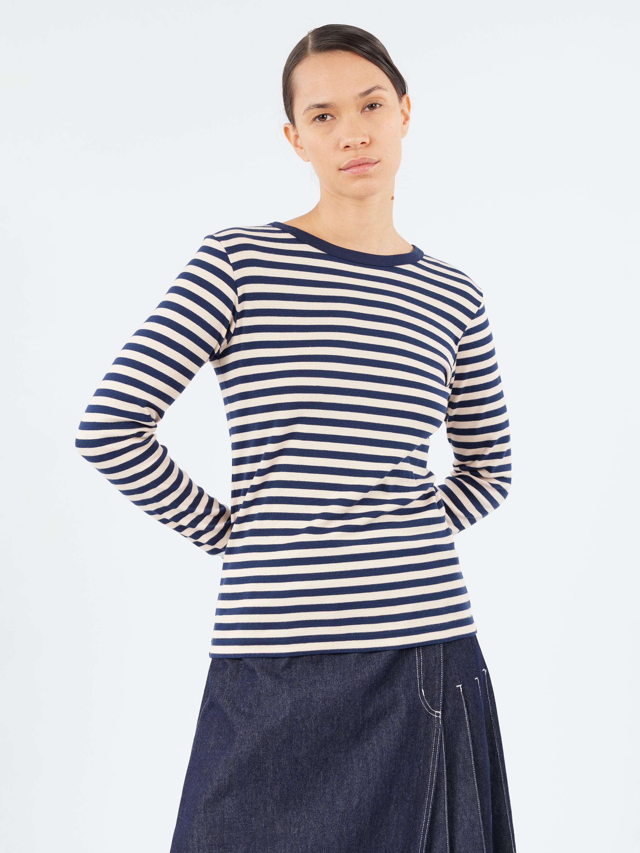 Long Sleeve Border T-Shirt