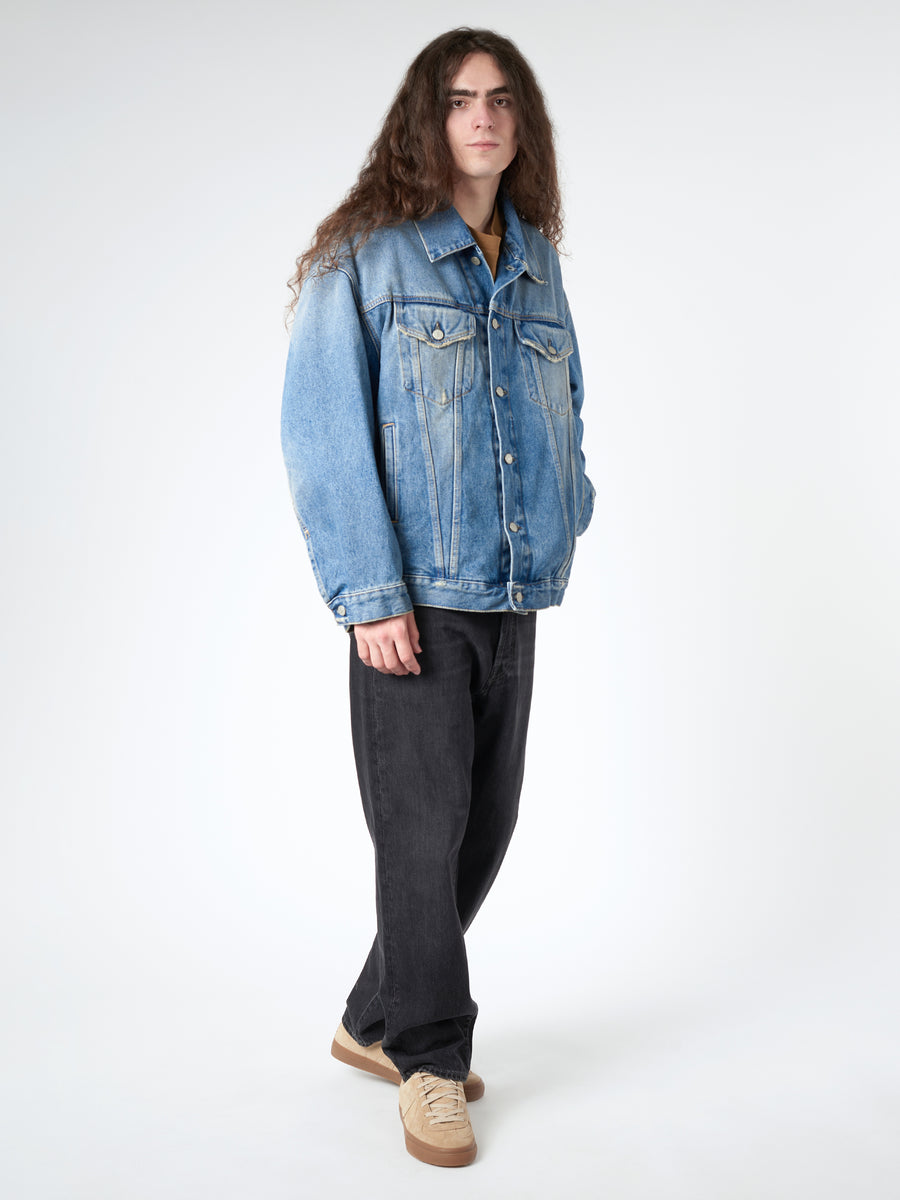 Acne Studios - Morris Oversized Denim Jacket in Mid Blue – gravitypope
