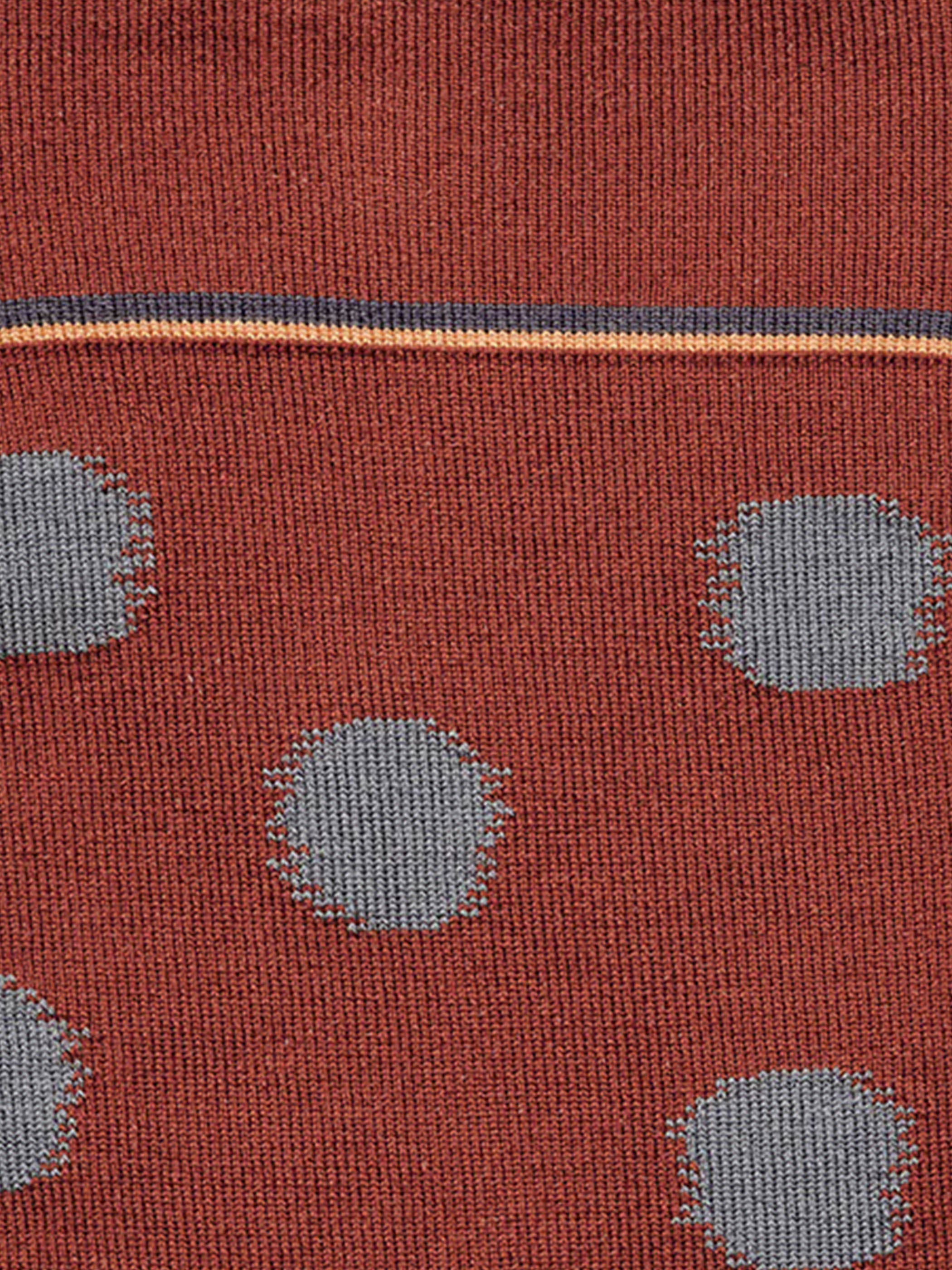 Sepia Polka Dot Sock