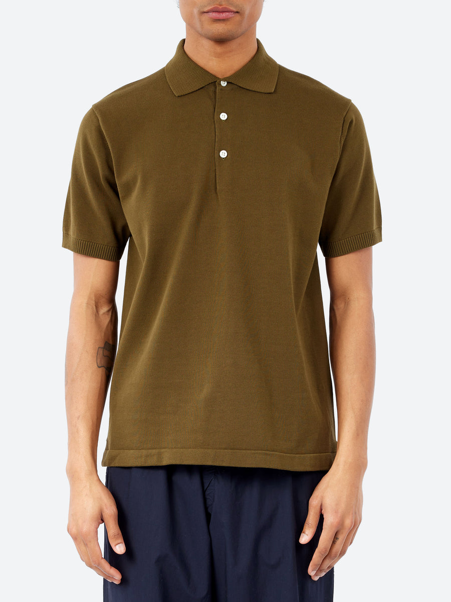 トップス polo shirt / BEAMS BEAMS PLUS - Knit Polo Shirt in Green – gravitypope