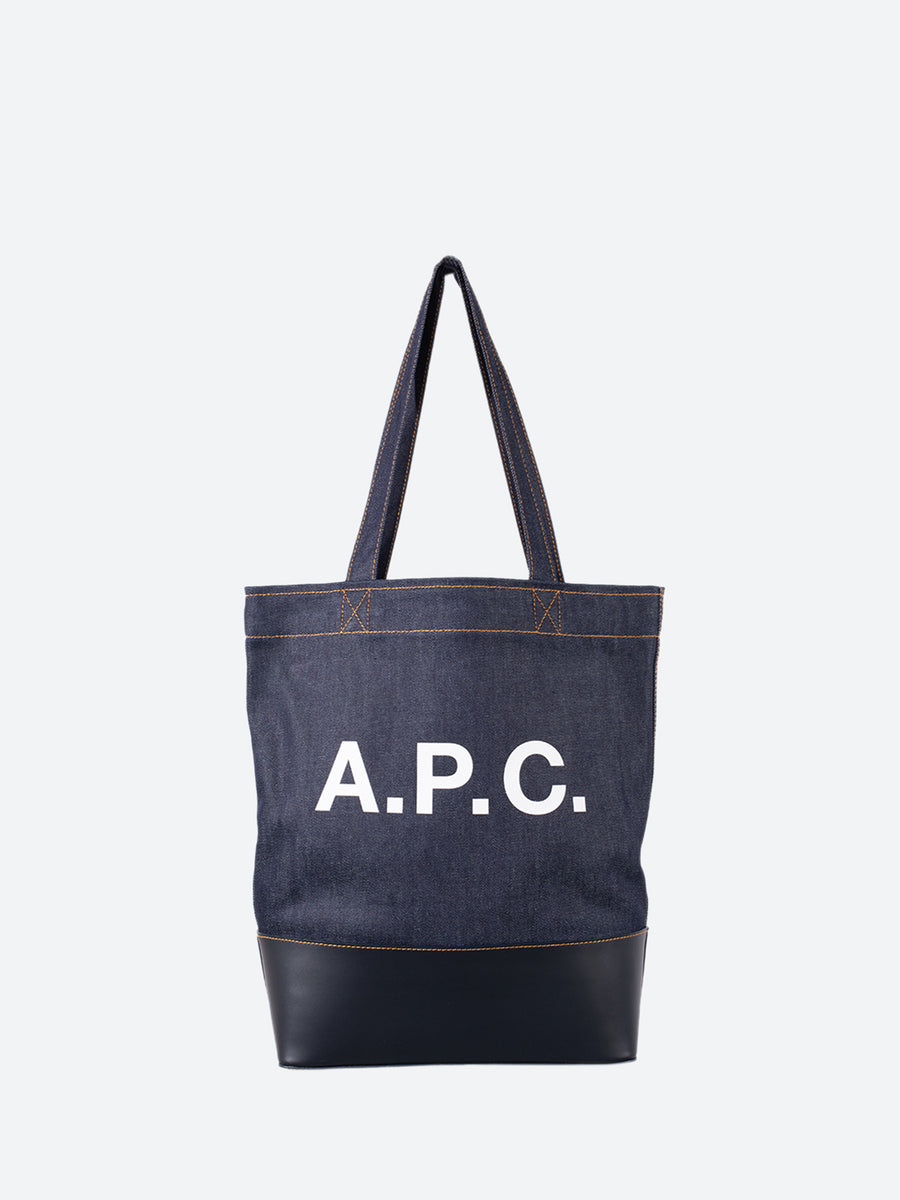 A.P.C. - Axel Tote Bag in Dark Navy – gravitypope