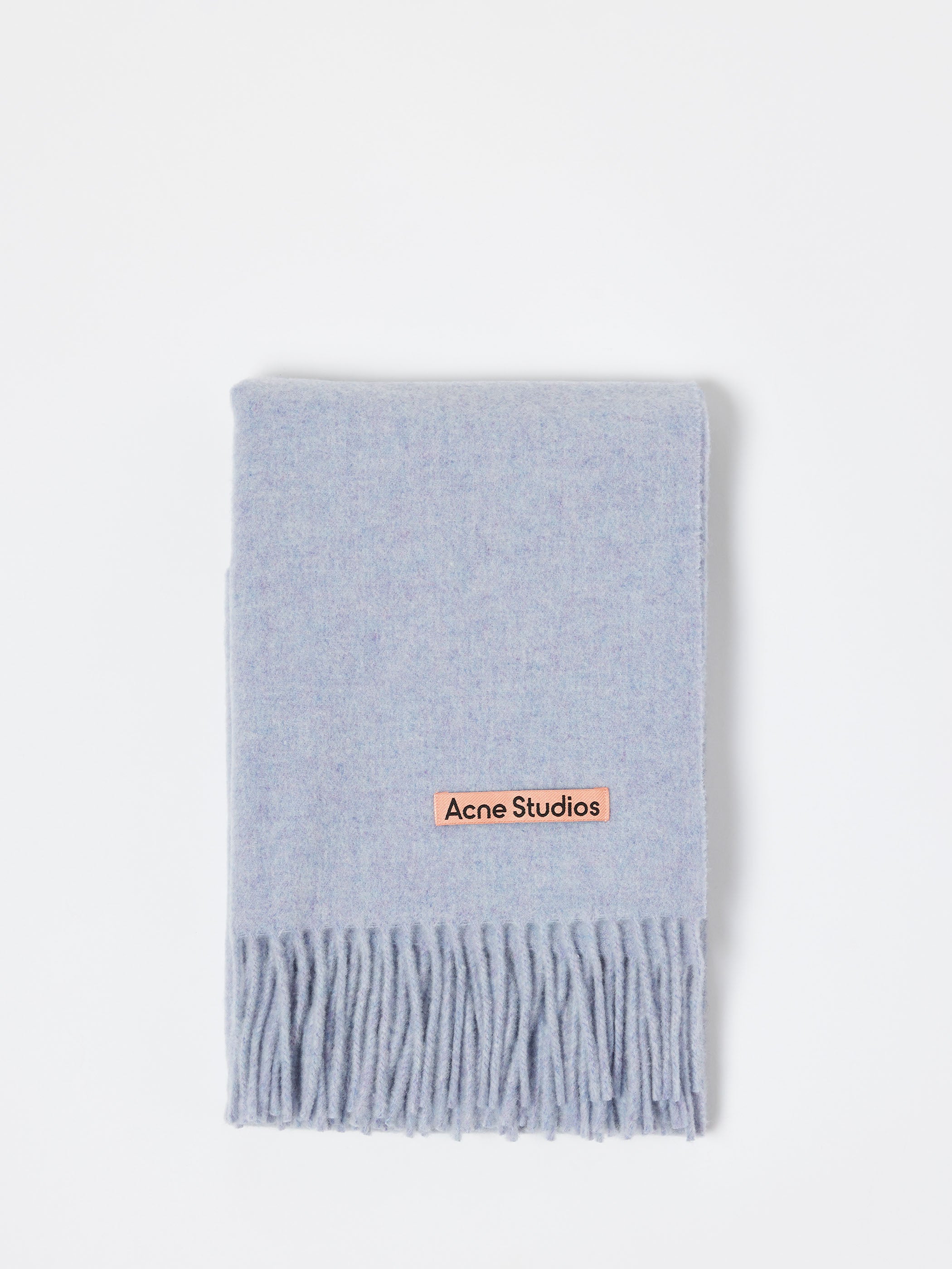 Fringe Wool Scarf - Narrow