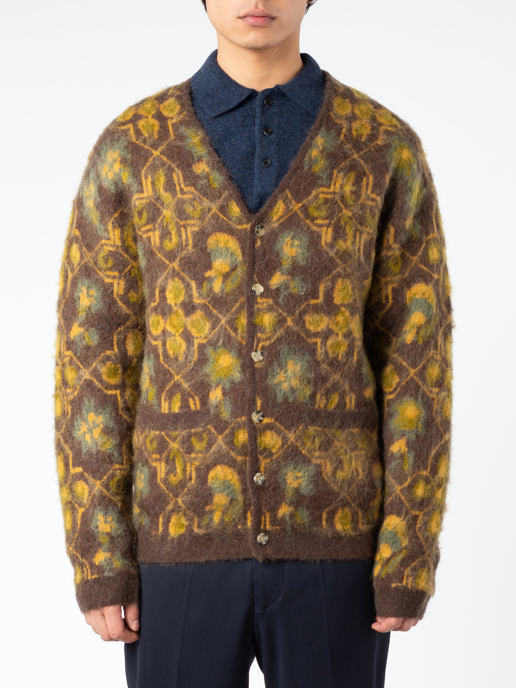 Botanical Jacquard Cardigan