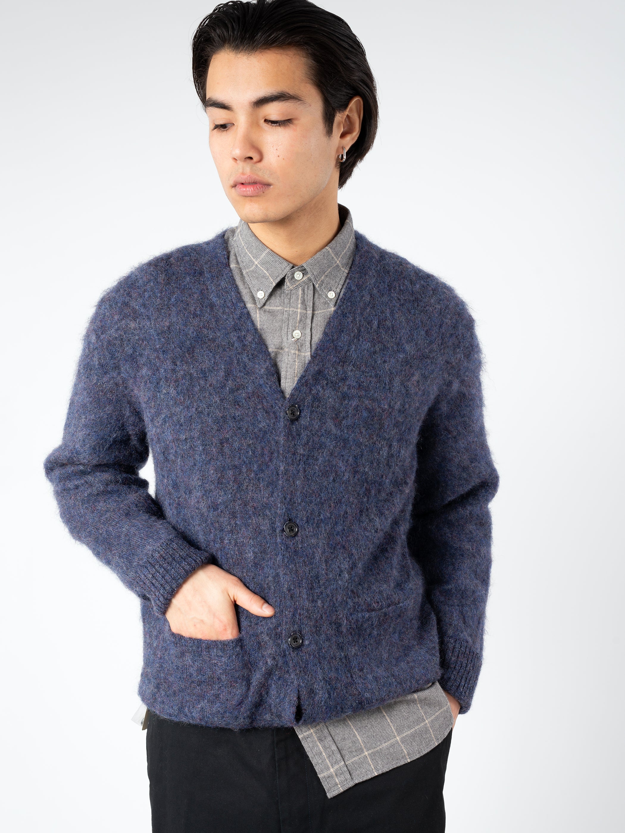 Stretch Mohair Cardigan