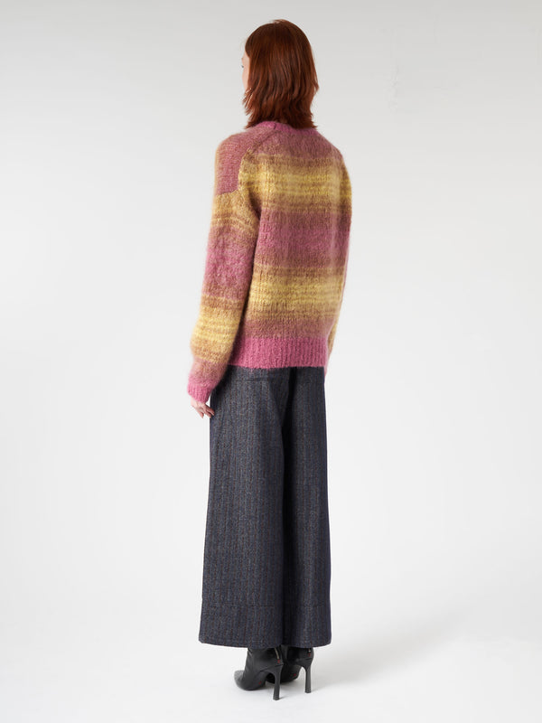 STRIPED CREWNECK SWEATER