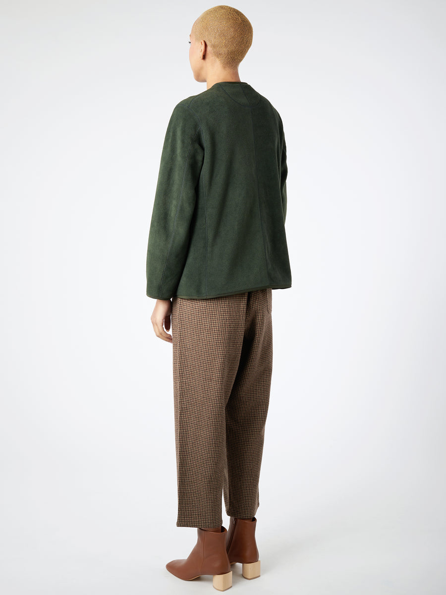 ジャケット・アウター DANTON WOMEN'S FLEECE COLLARLESS COAT Danton Fleece Collarless Jacket Marble  A L'O - 1905 - Paris