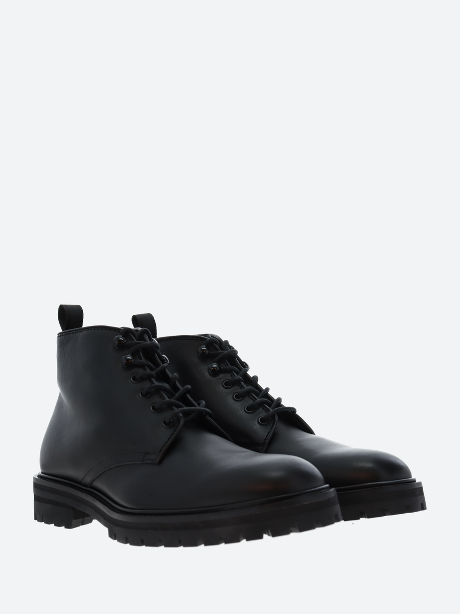 Officine Creative - Joss 001 Lace Up Boots in Nero Buttero