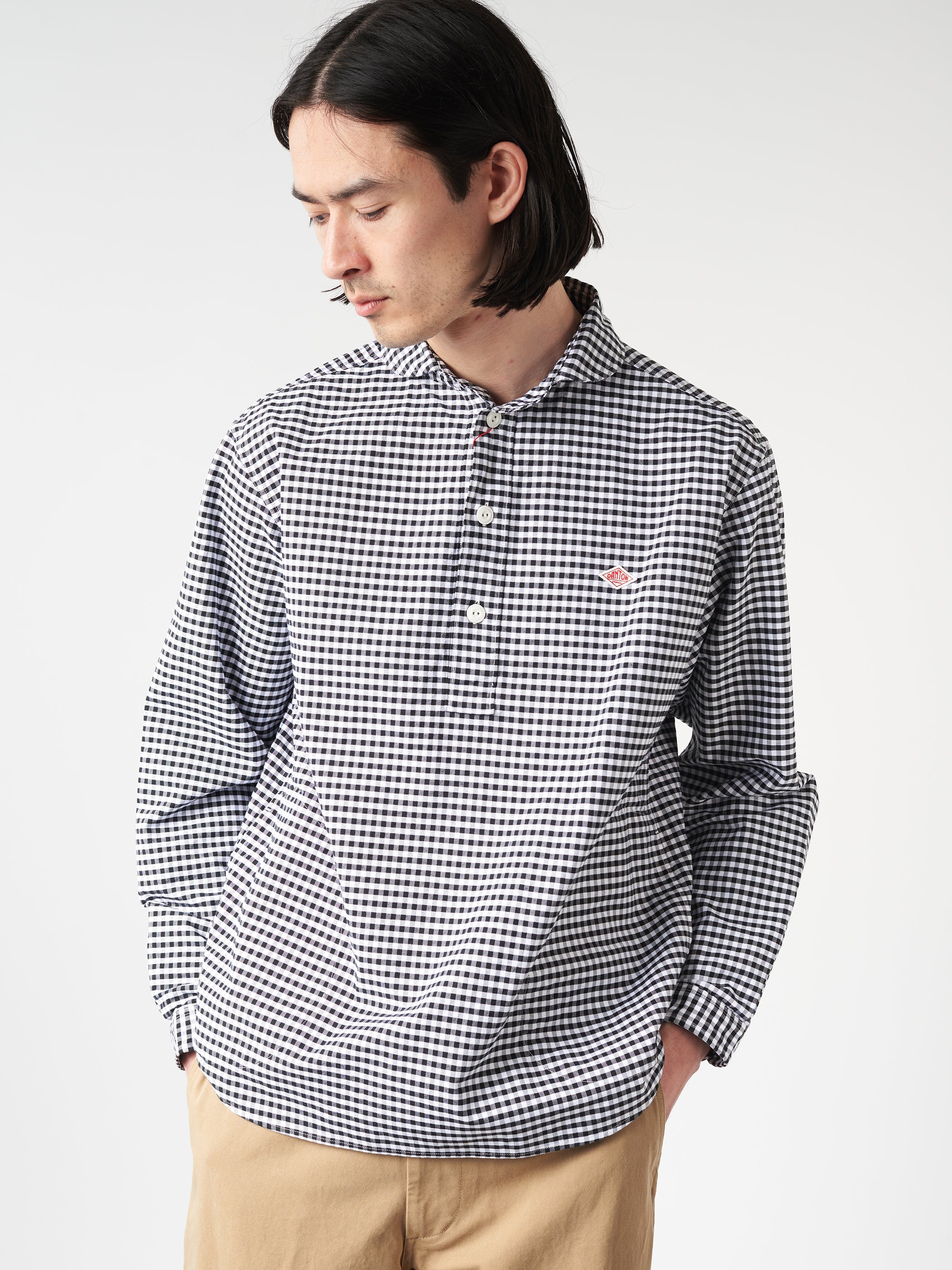 Oxford Round Collar Pullover Shirt