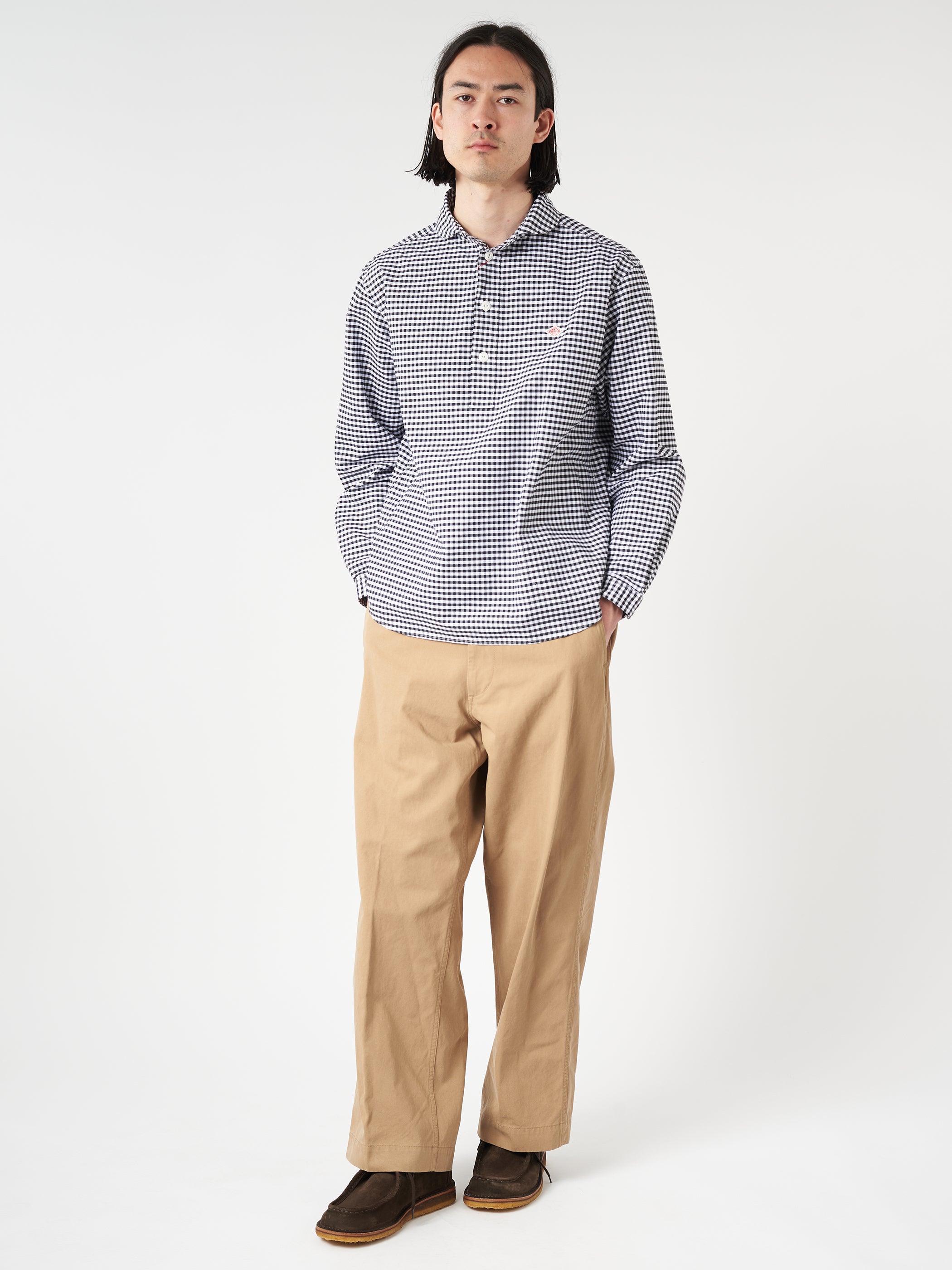 Oxford Round Collar Pullover Shirt