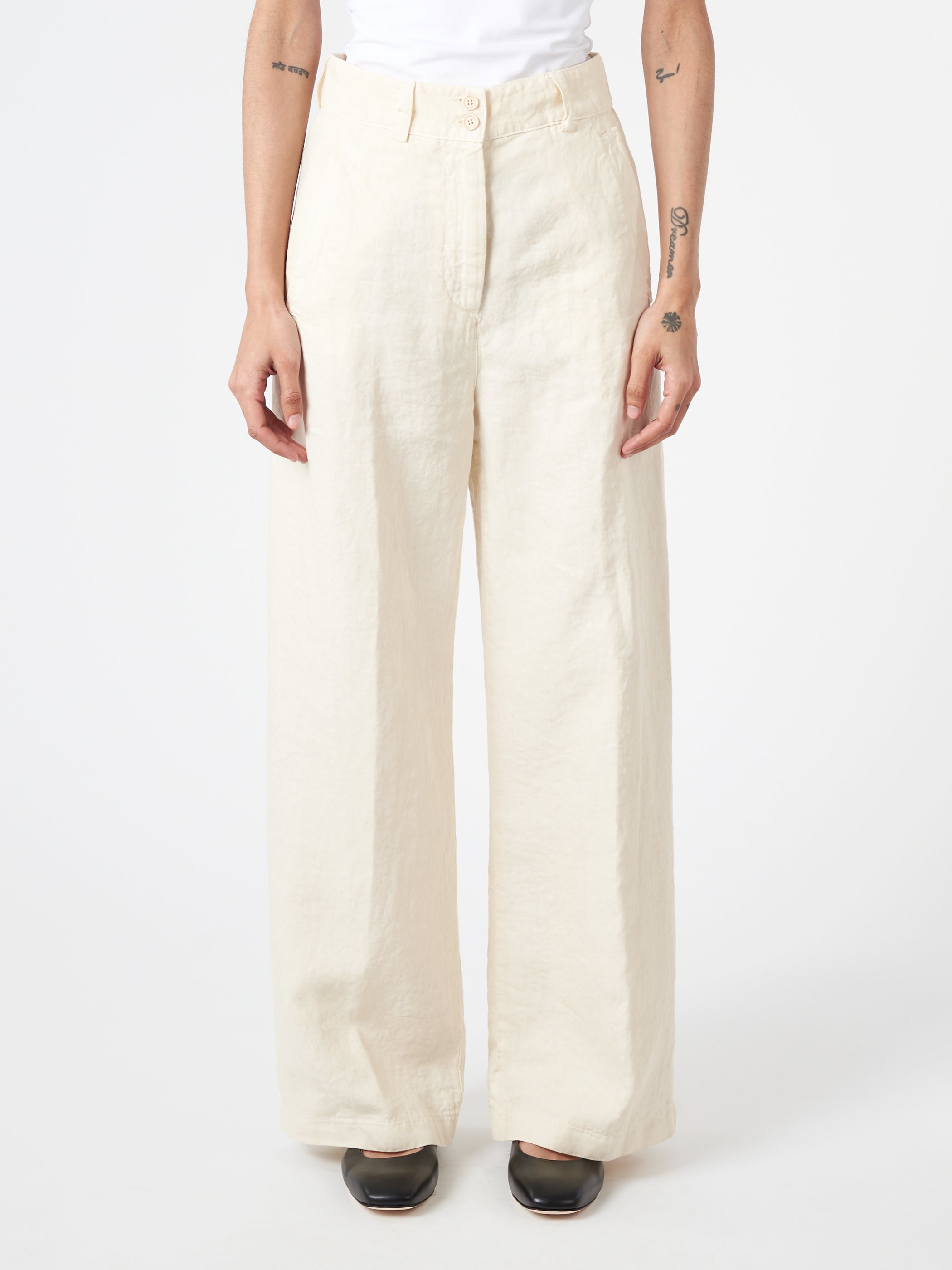 Slub Linen Trousers