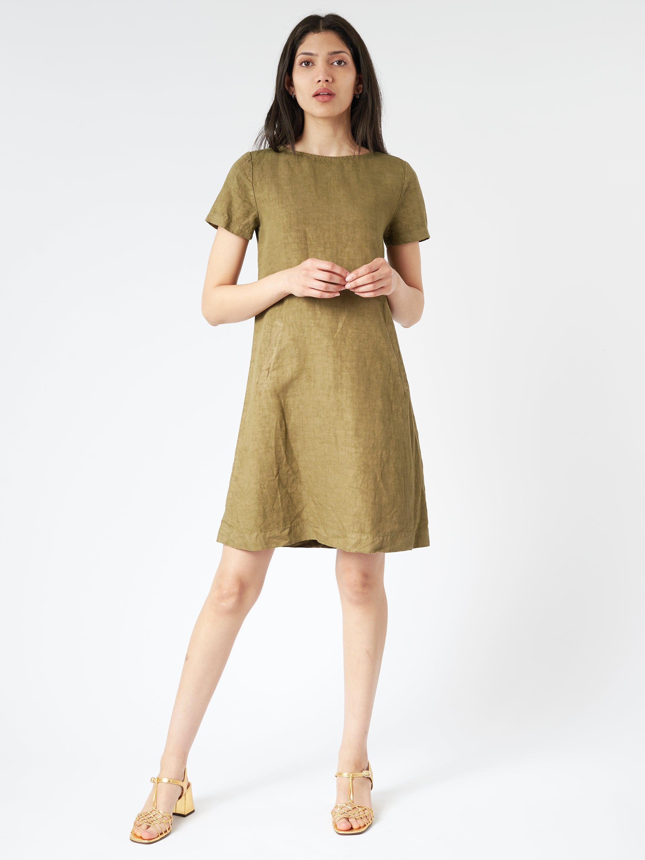 Slub Linen Dress