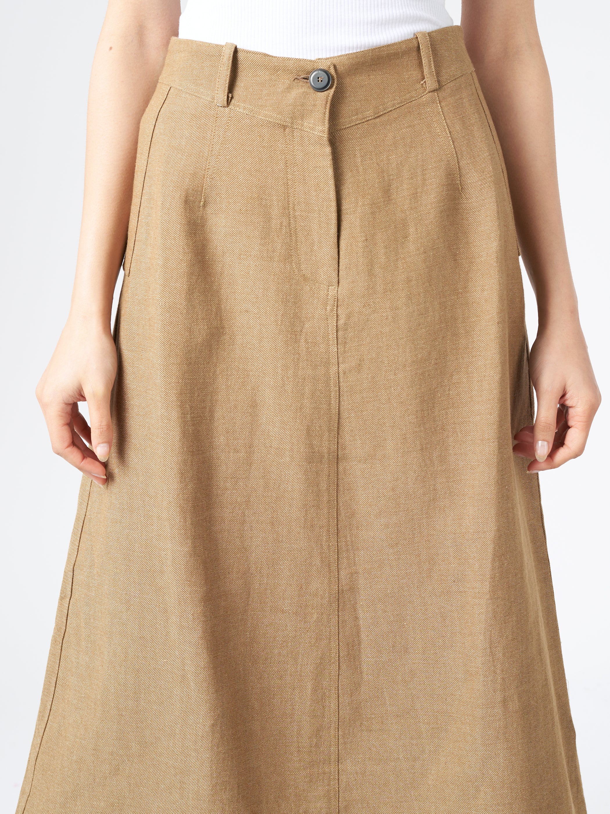 Flared Midi Skirt