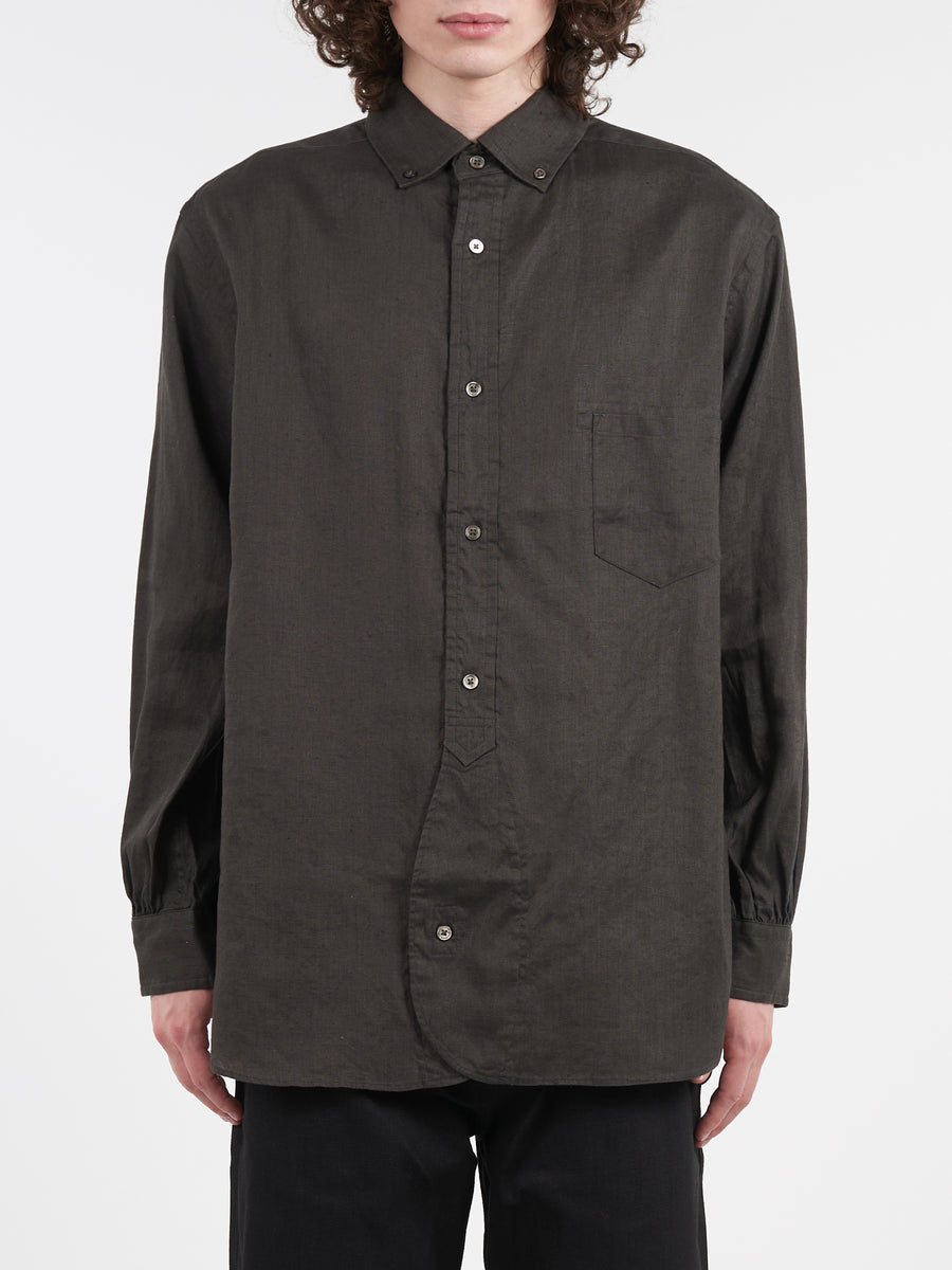 Nigel Cabourn - British Officers Shirt in Charcoal – gravitypope