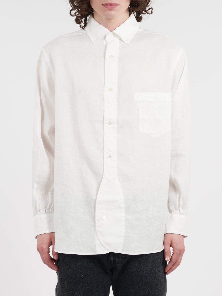 Nigel Cabourn - British Officers Shirt in White – gravitypope