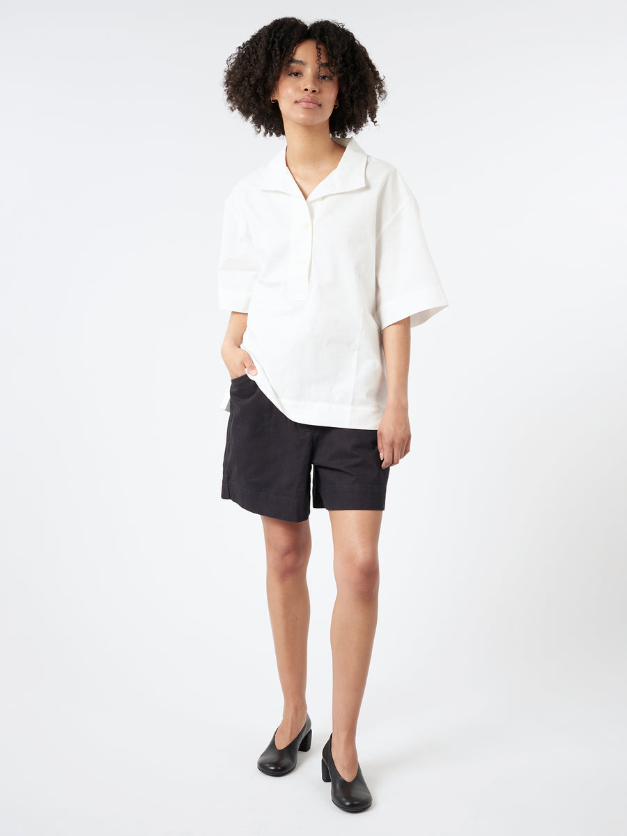 MHLシャツ Margaret Howell - MHL S/S Utility Shirt in Ink – gravitypope