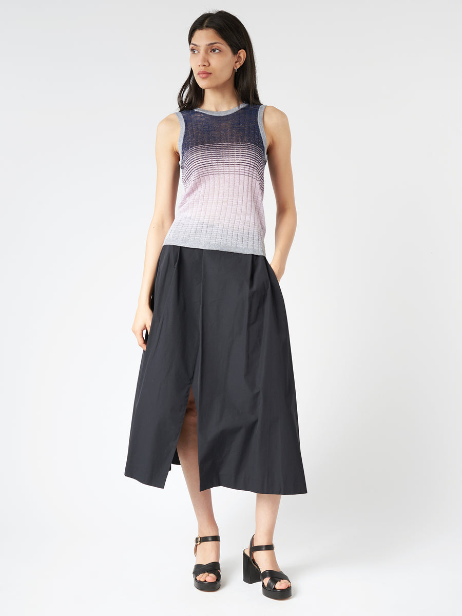 Roberto Collina - Ombré Tank Top in Lilac/Navy – gravitypope