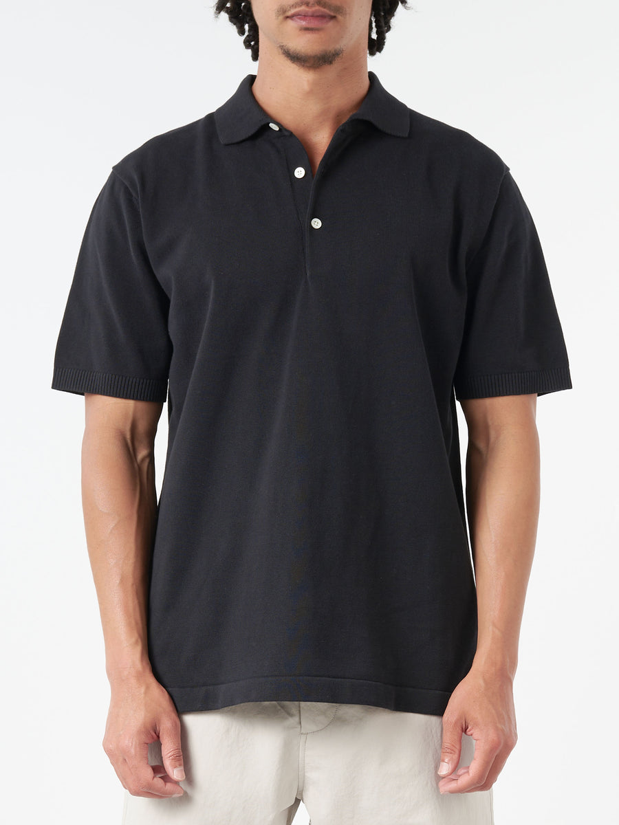 トップス polo shirt / BEAMS BEAMS PLUS - Knit Polo Shirt in Black – gravitypope