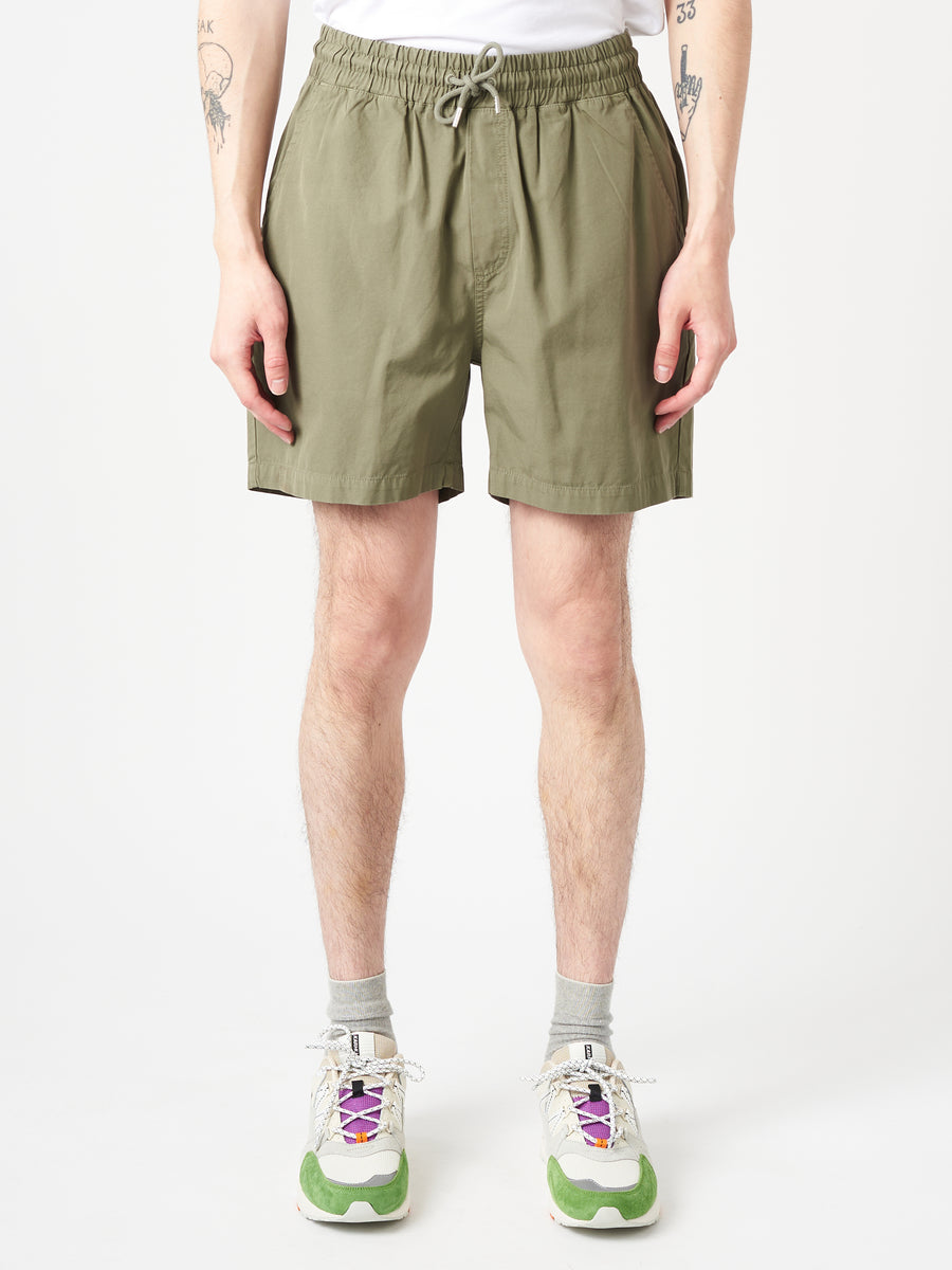 パンツ SDDS2001 /SHORTS / CTPL. TWILL / OLIVE Drawstring Short in Olive Twill — Guevel.co