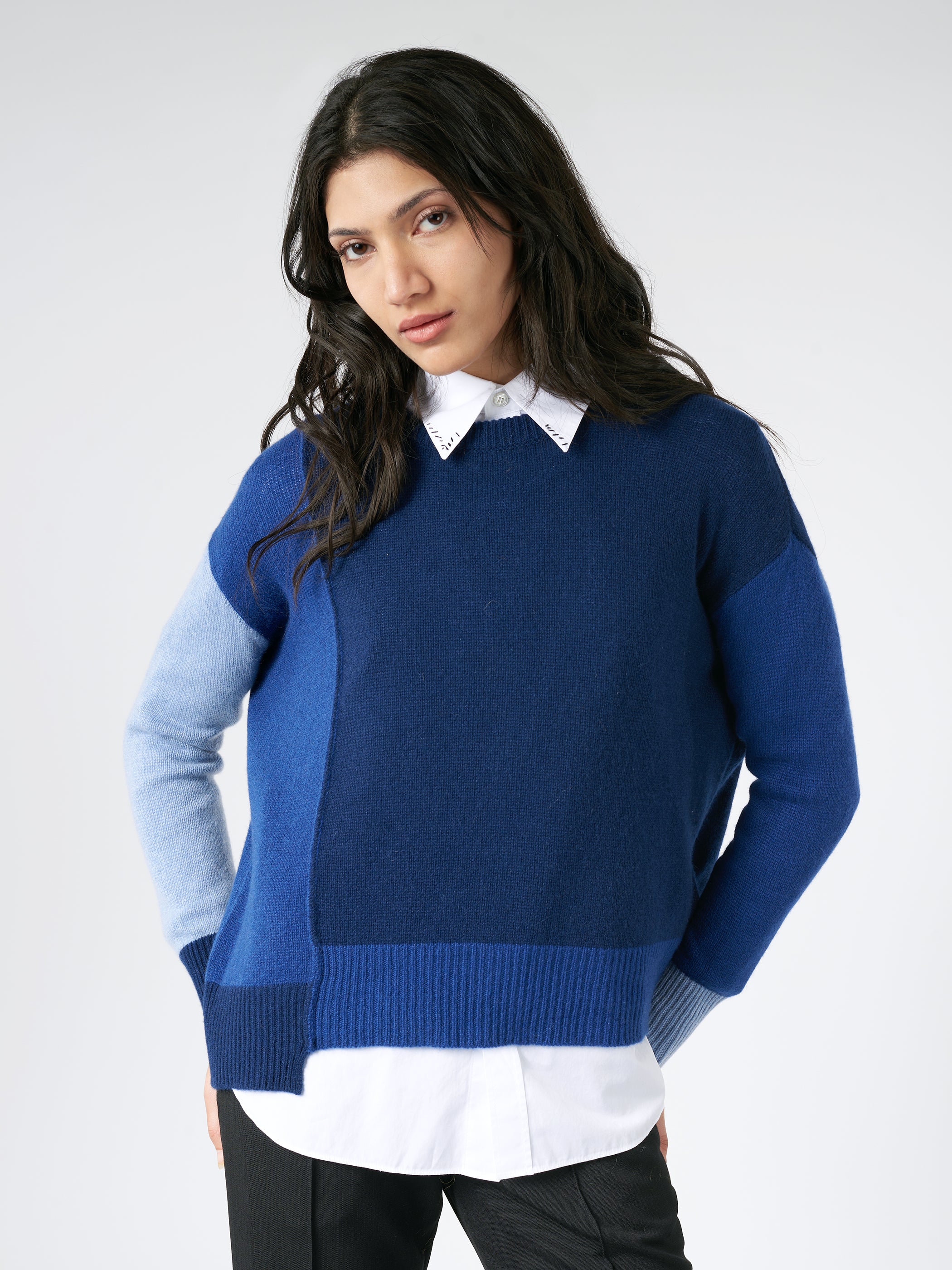 Colour-Block Cashmere Sweater