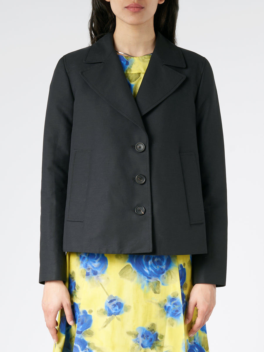 アウターその他 MARNI Woman Blazer Black GIMA0202S1UTP771 00N99 Black wool blend jacket | Marni