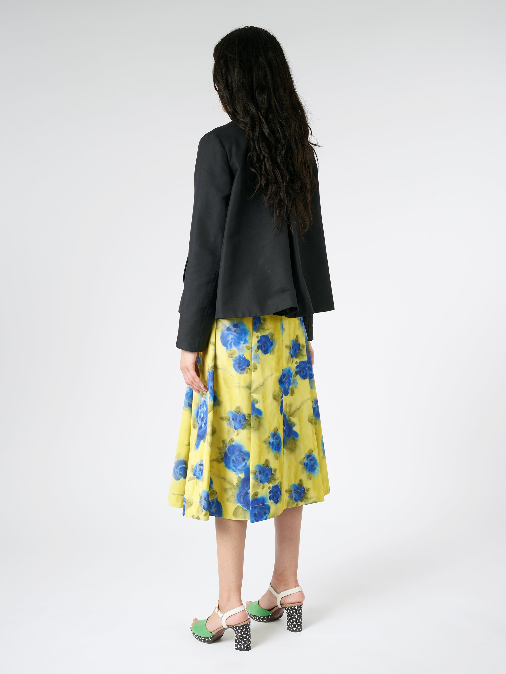 A-Line Cady Jacket with Back Pleat