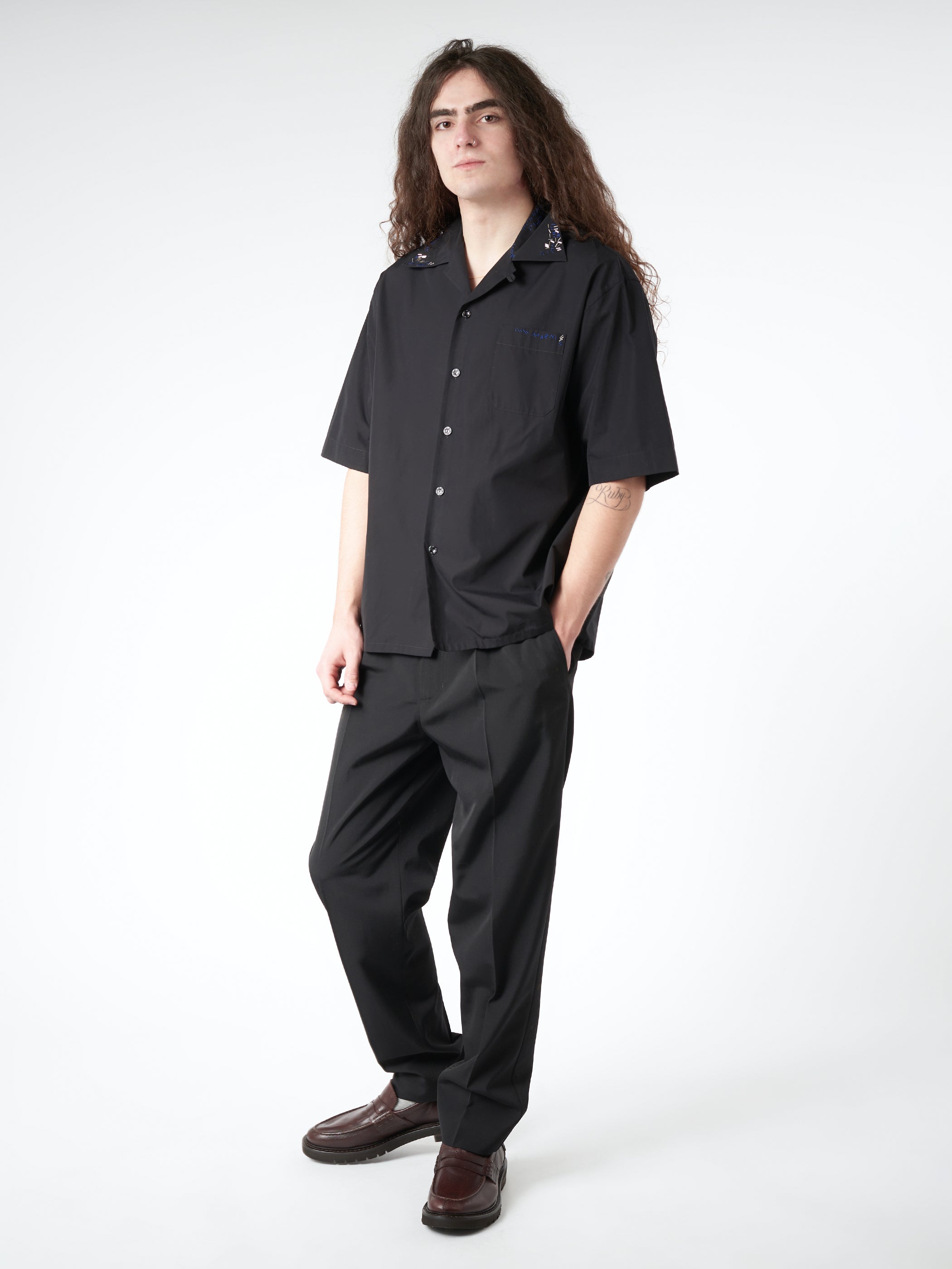 Organic Poplin Cotton Bowling Shirt