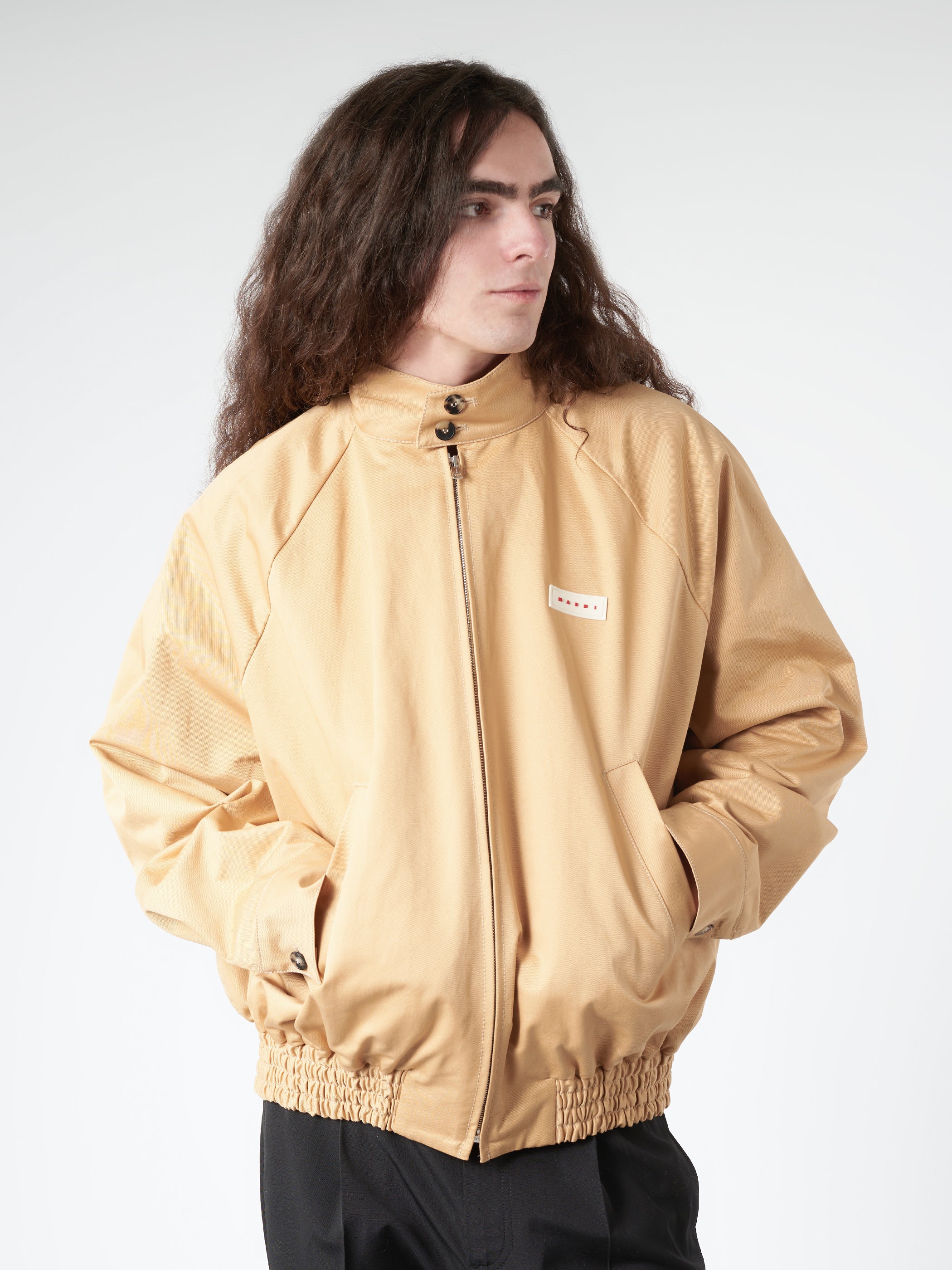 Organic Gabardine Oversized Bomber