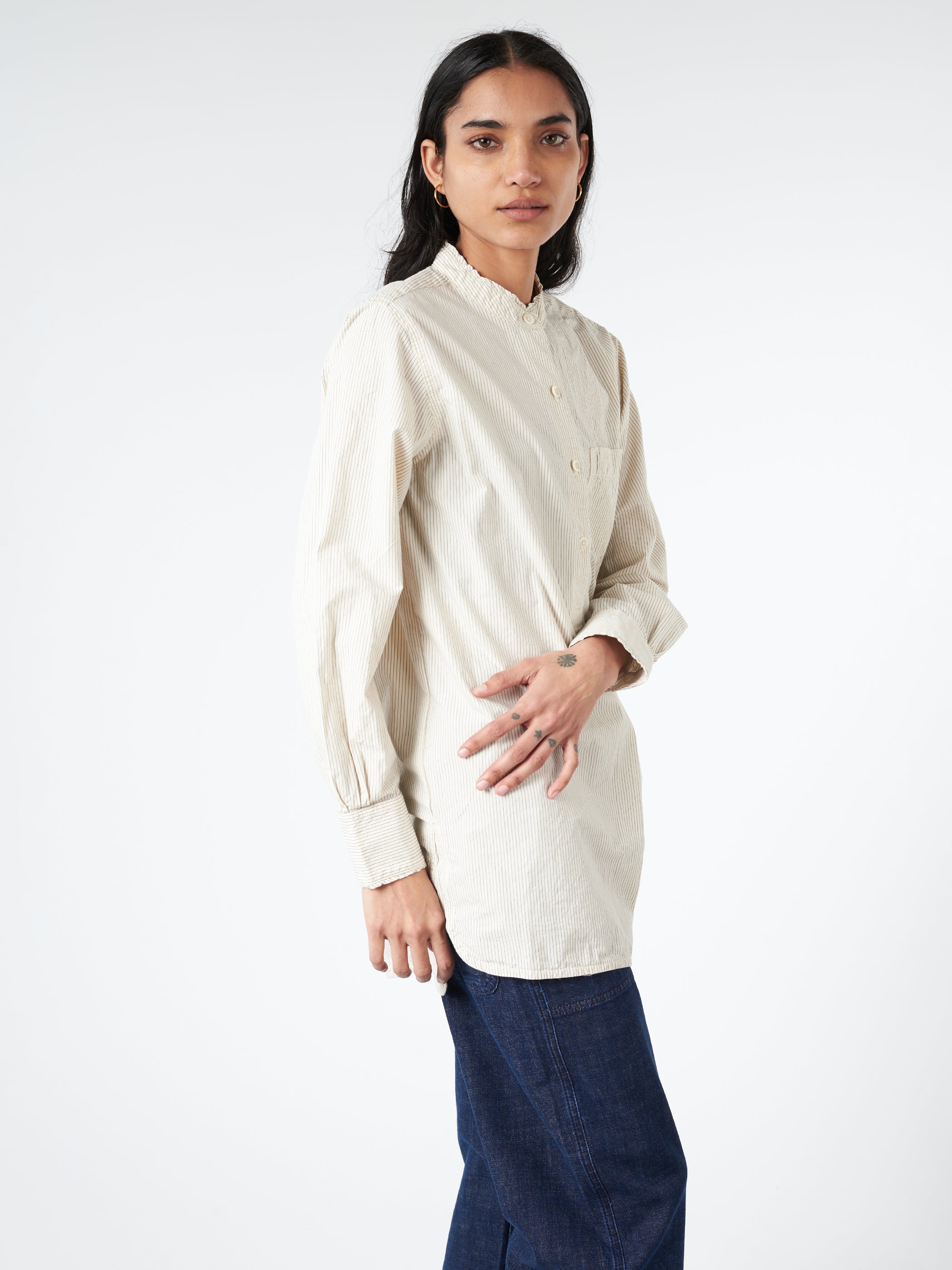 Taro Stripe Poplin Shirt