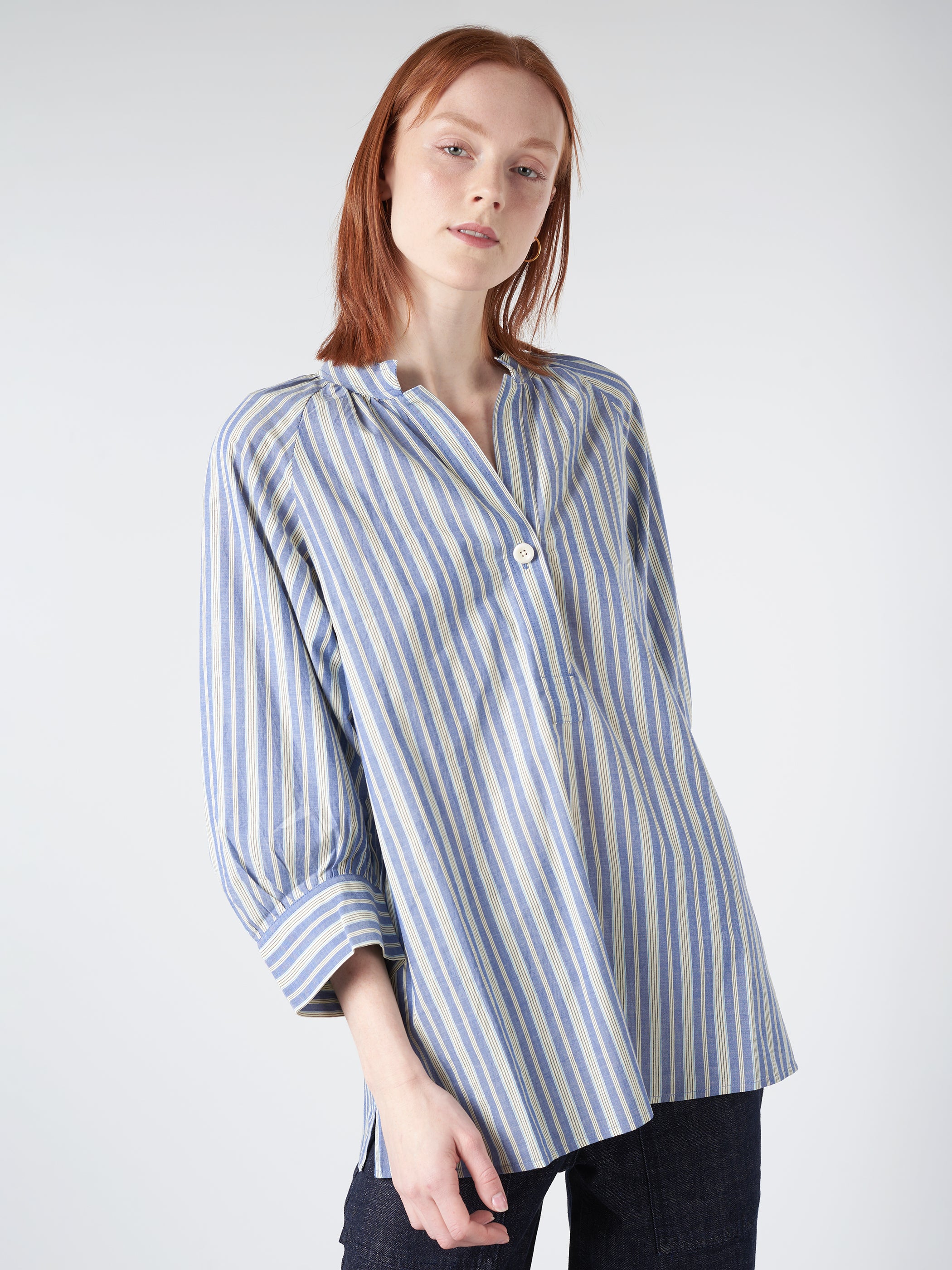 Catrin Stripe Raglan Shirt