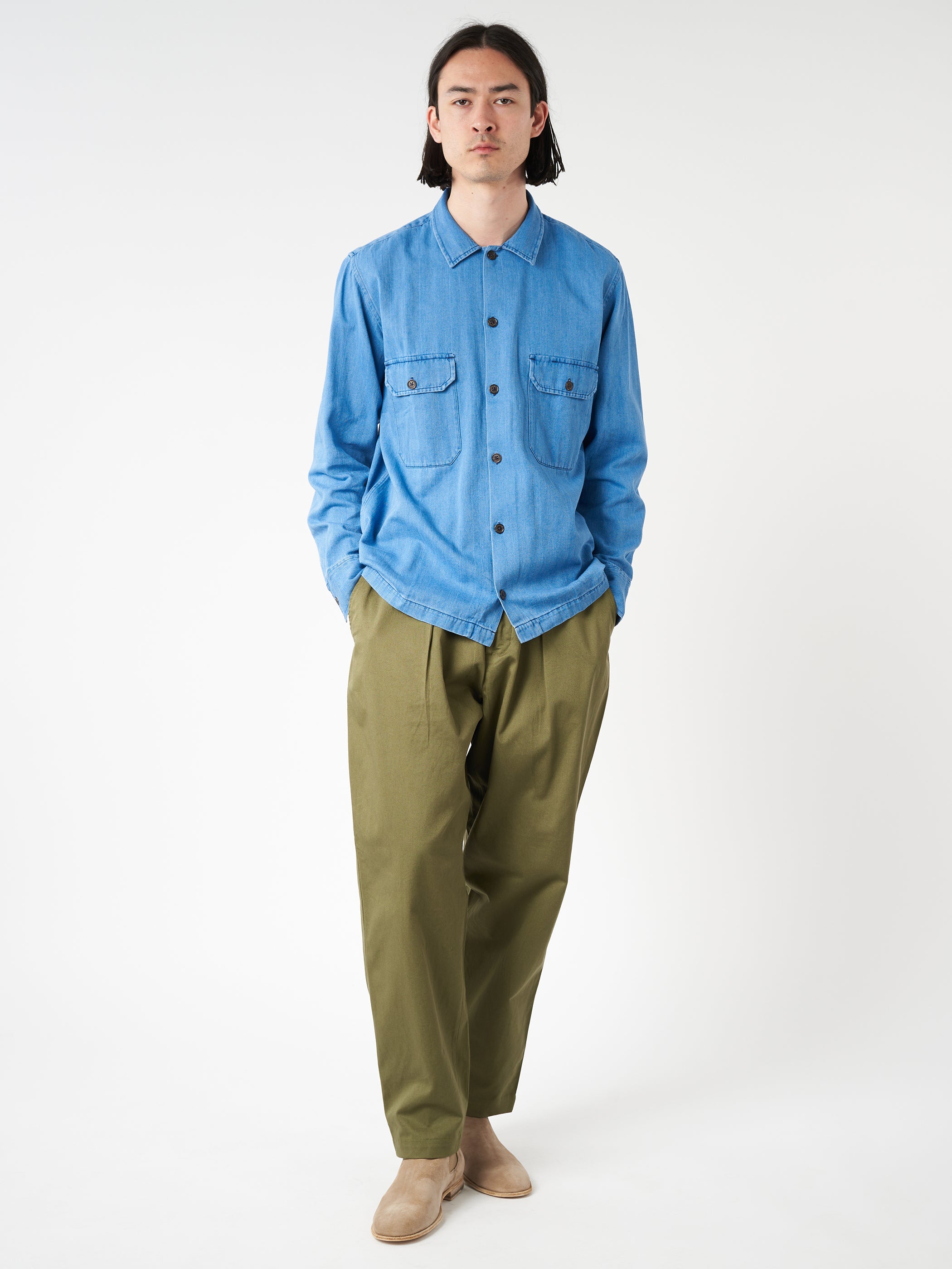 Pleated Track Pant