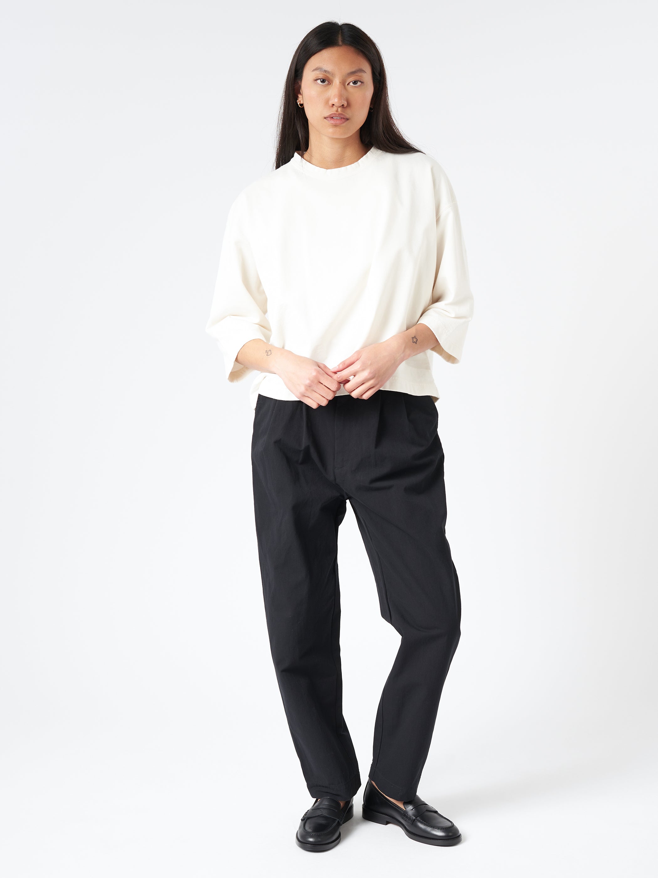 Tapered Tuck Pants