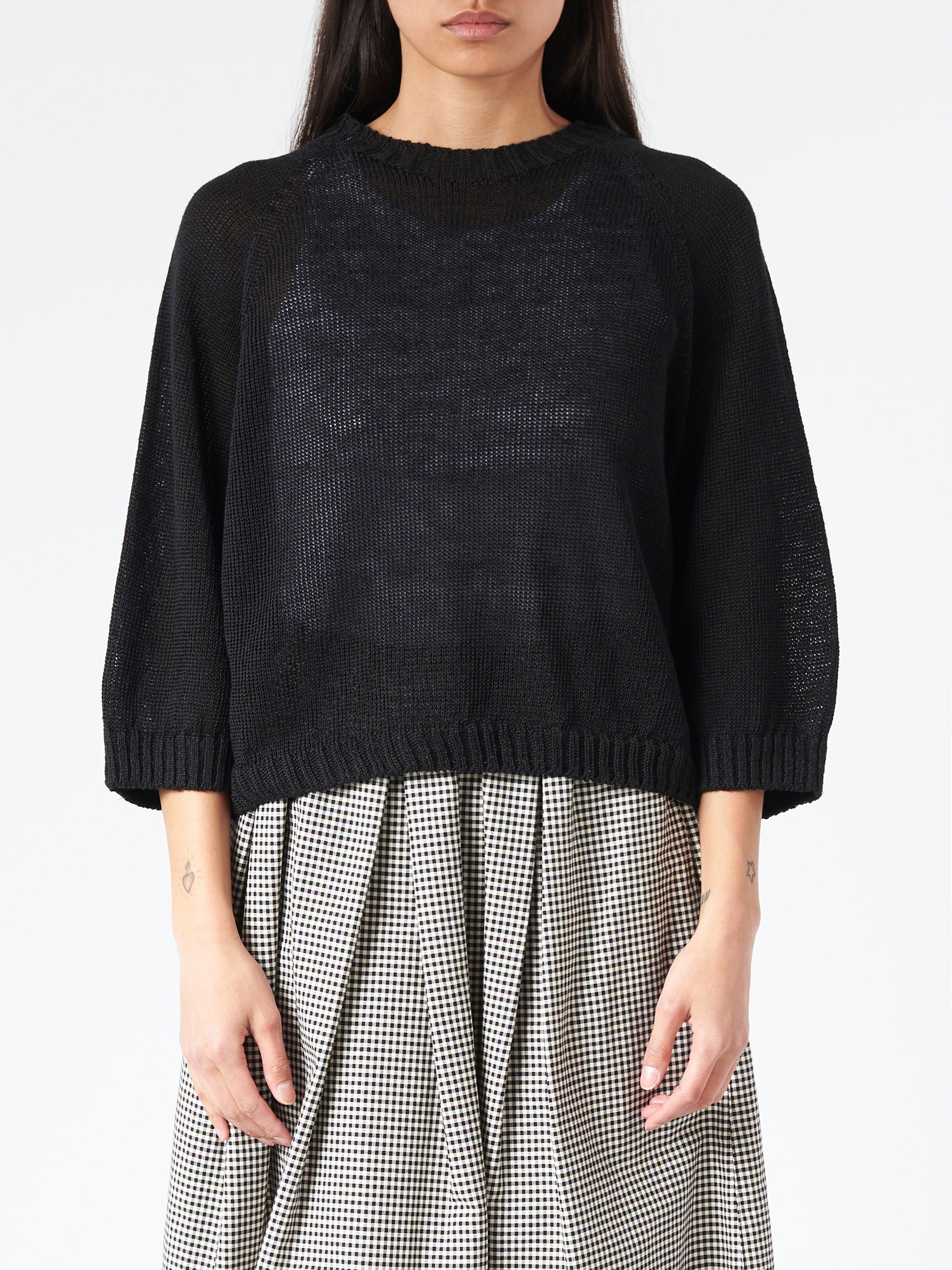 Linen Knit Pullover