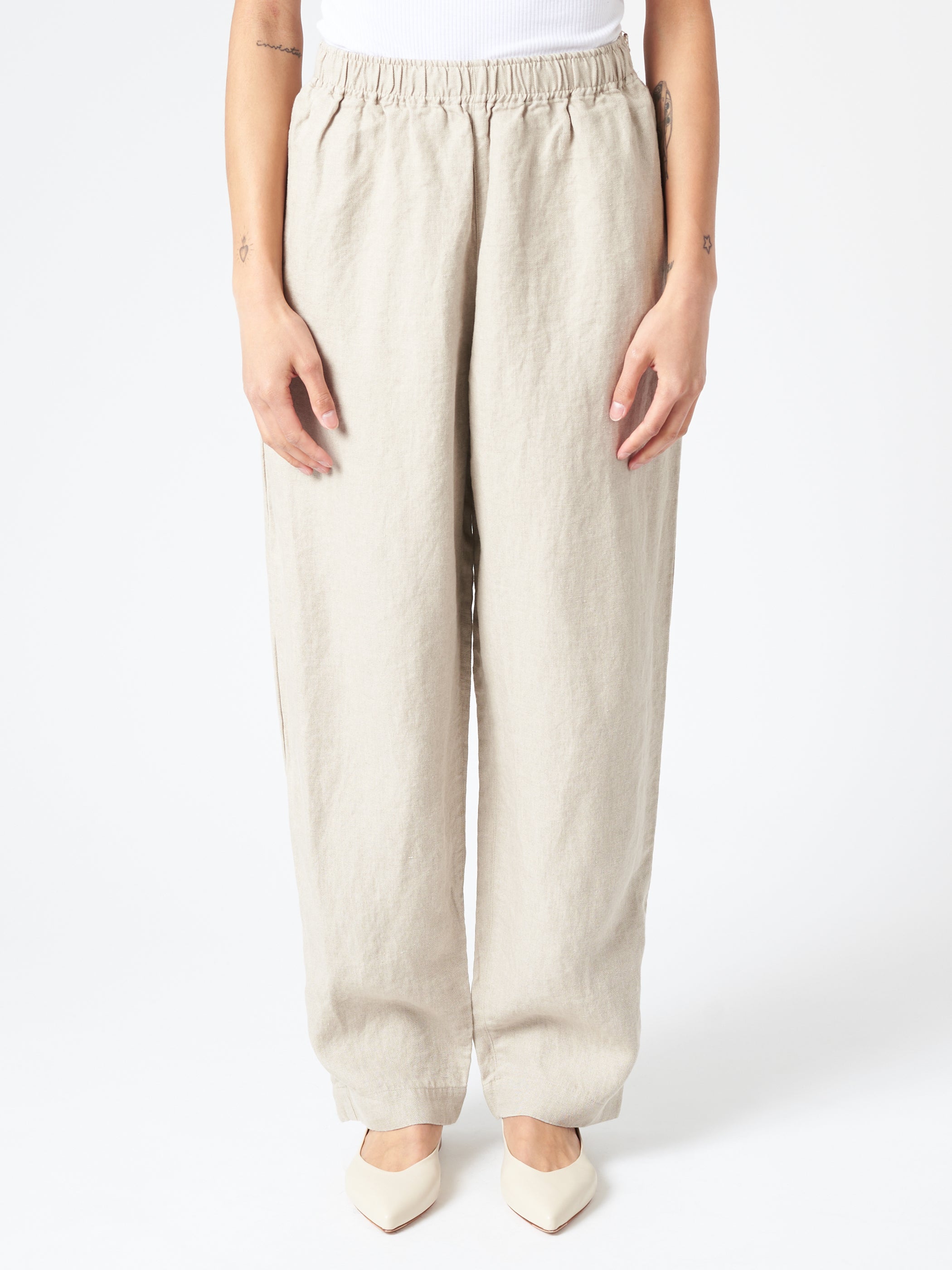 Linen Twill Balloon Pants