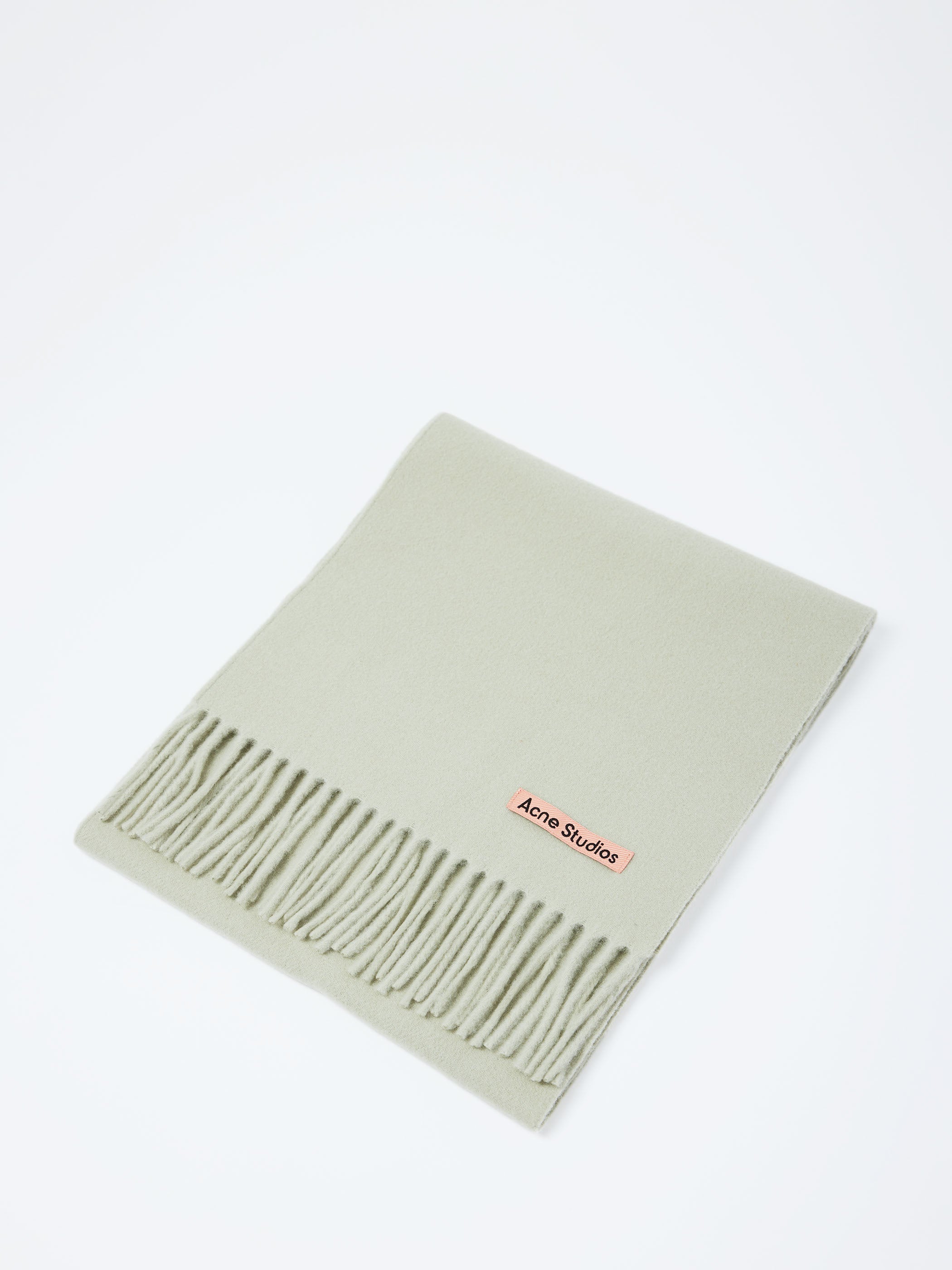 Fringe Wool Scarf - Skinny