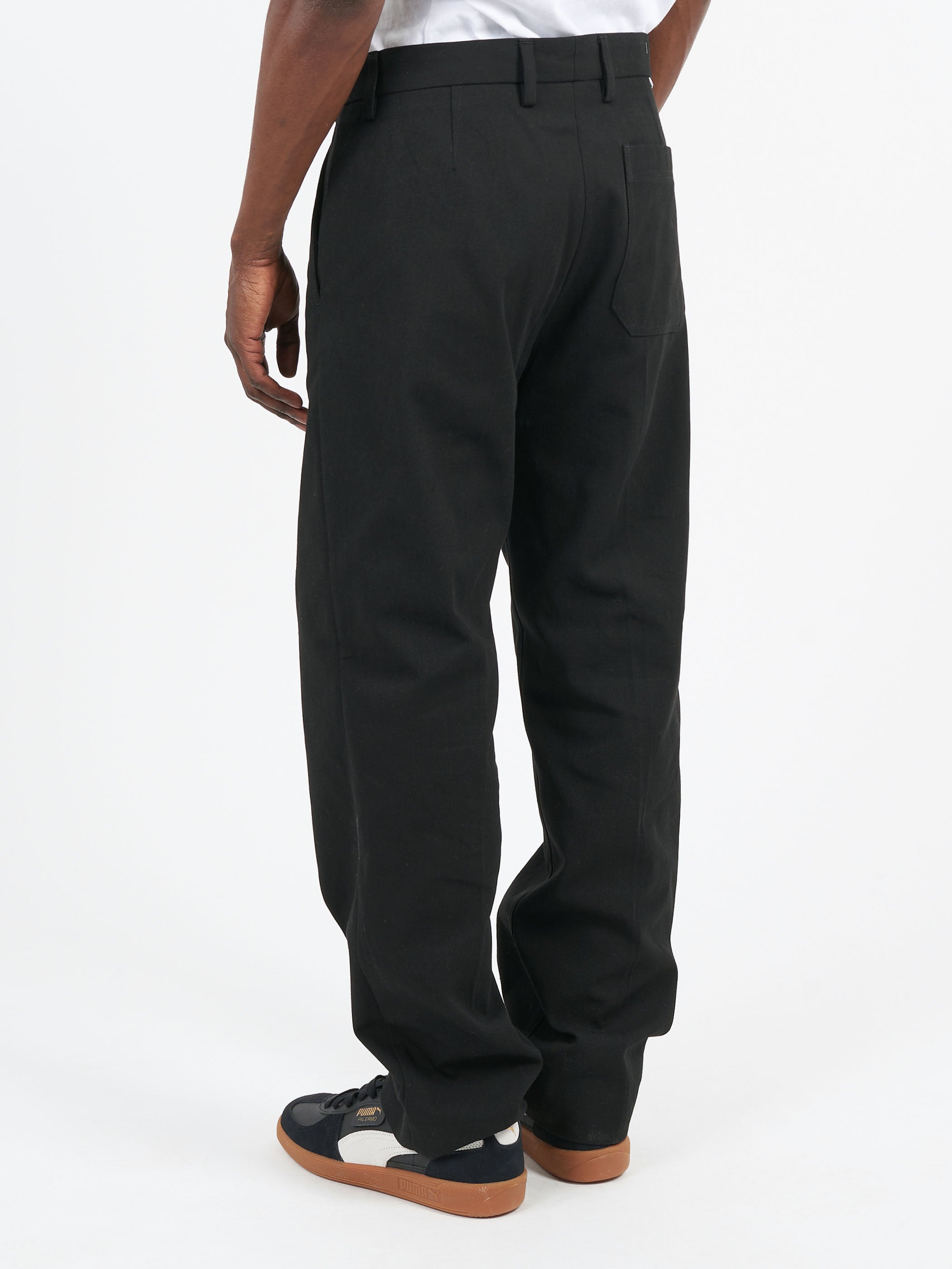 Twill Cotton-Blend Trousers