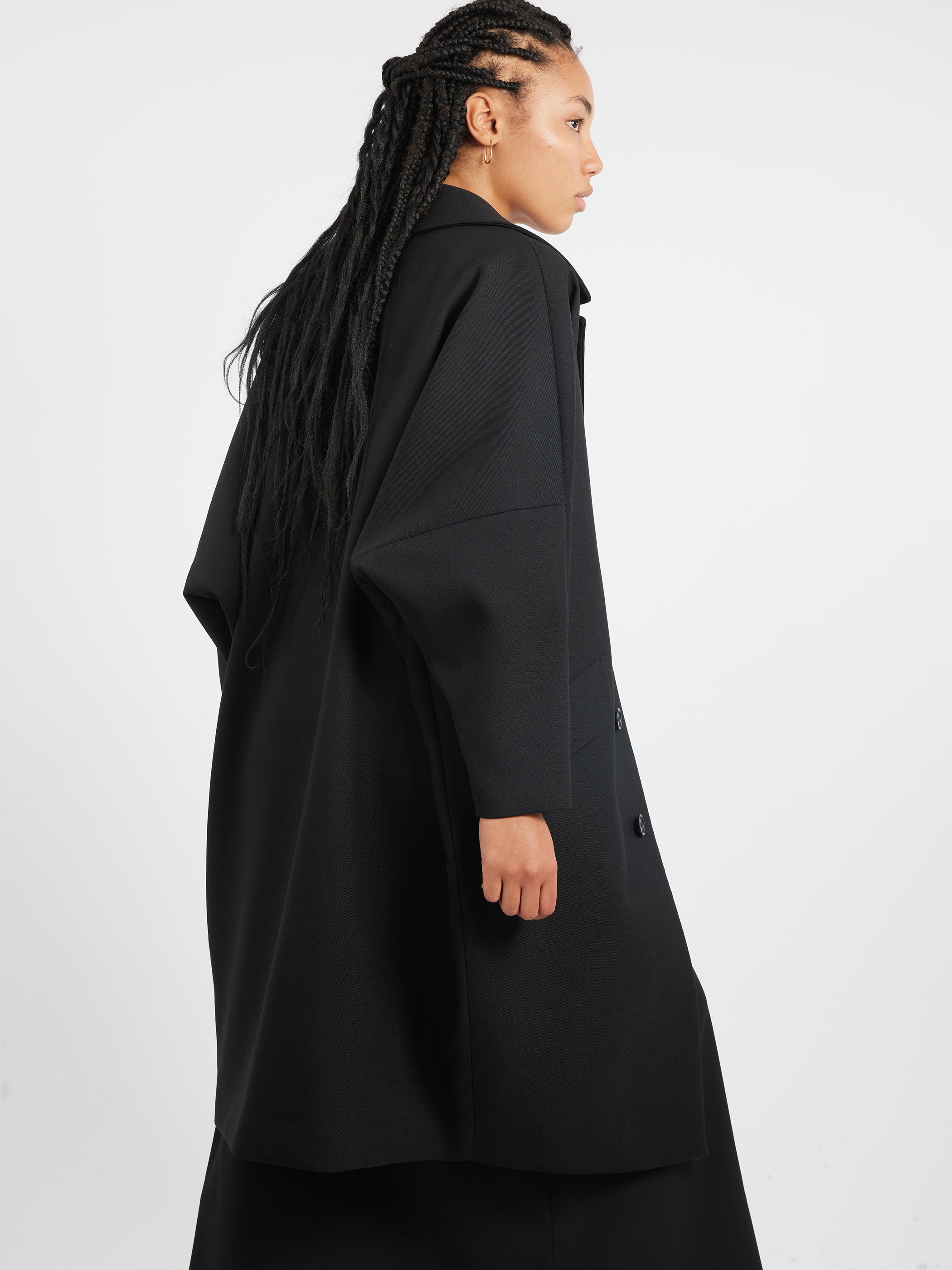 Wool Gabardine Coat