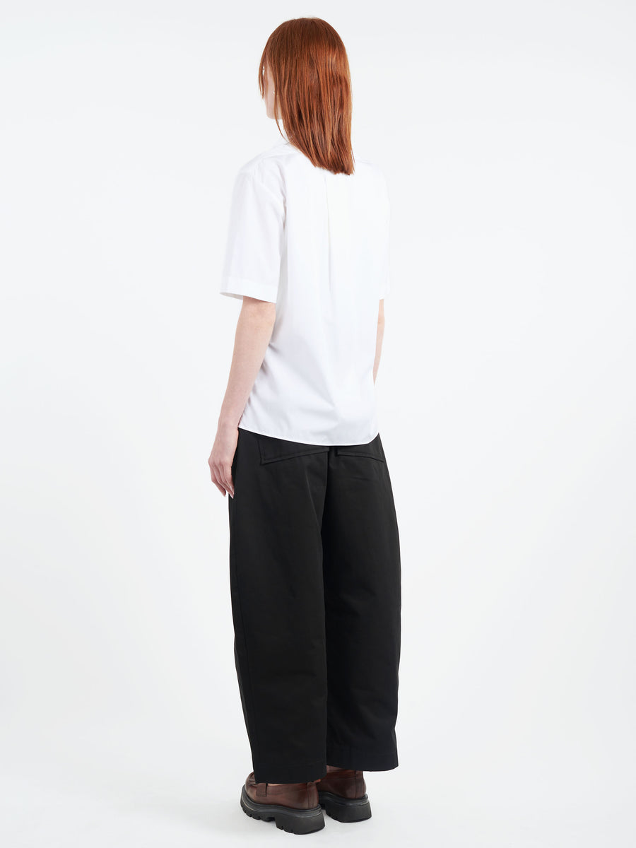 Marni - Short Sleeve Shirt with Marni Mending in White
