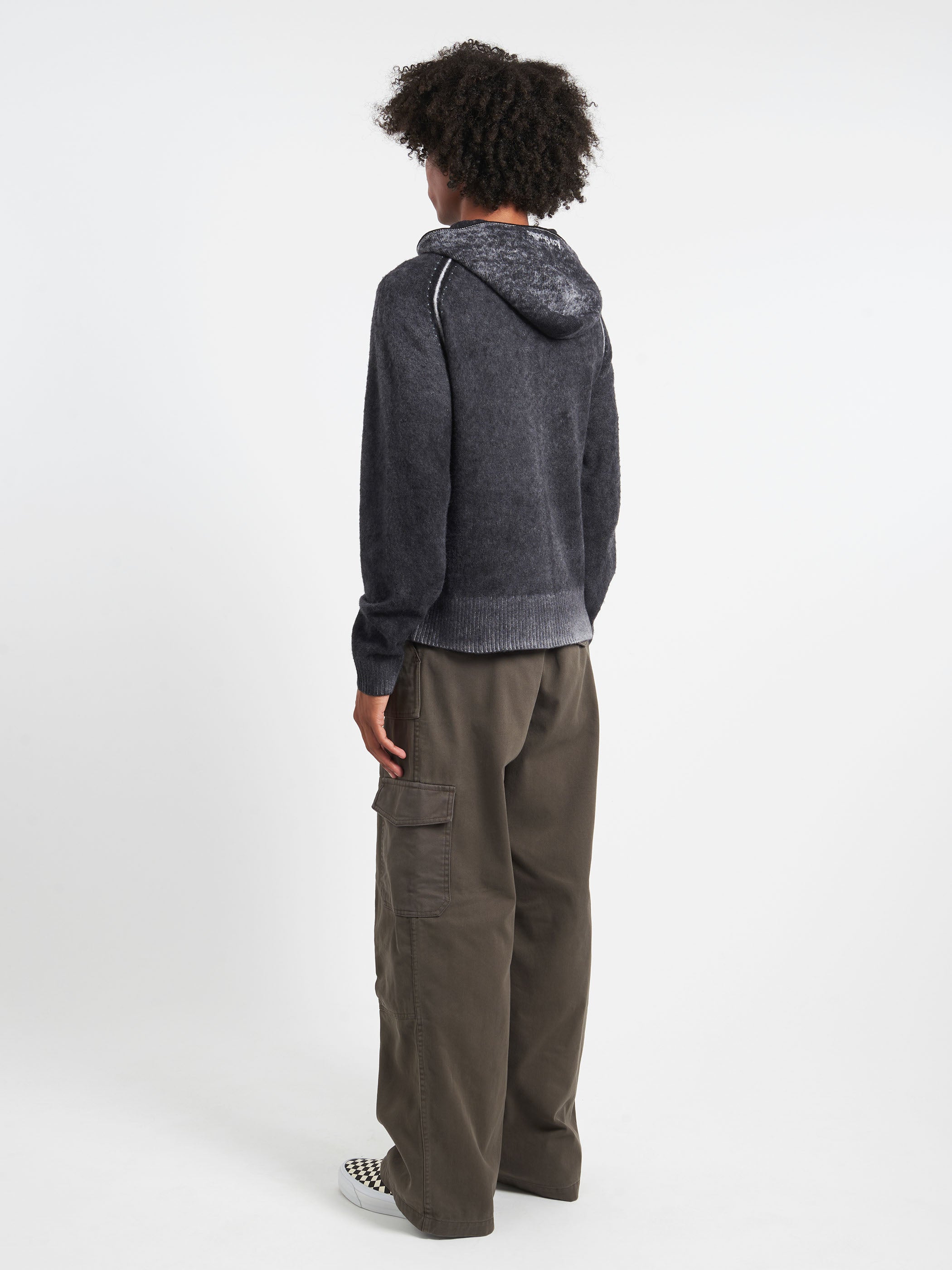 Hooded Zipper Sweater