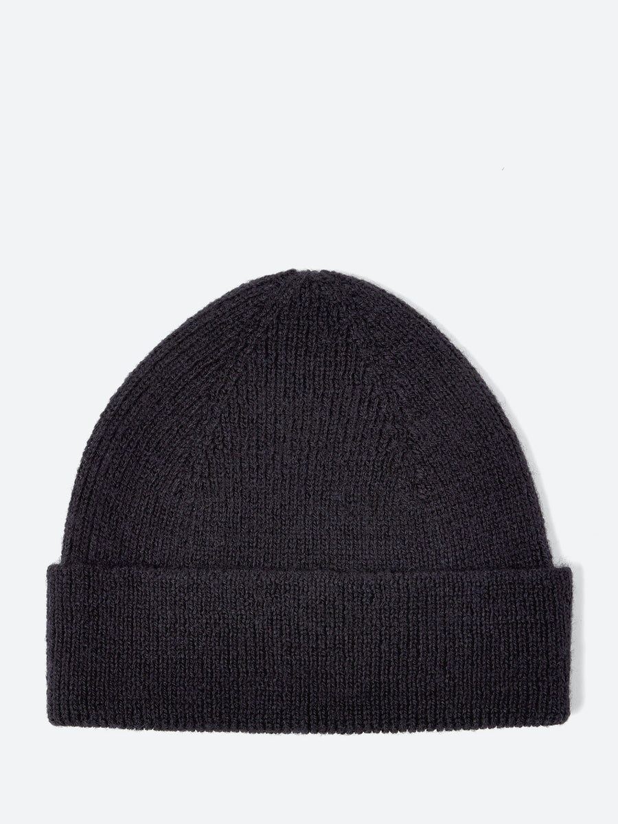 ハット MARGARET HOWELL FW22 HAT WITH POM POM (WOAC0340A22_CREBKE) Margaret Howell Hat With Pom Pom - Black | WOAC0340A22CREBKE