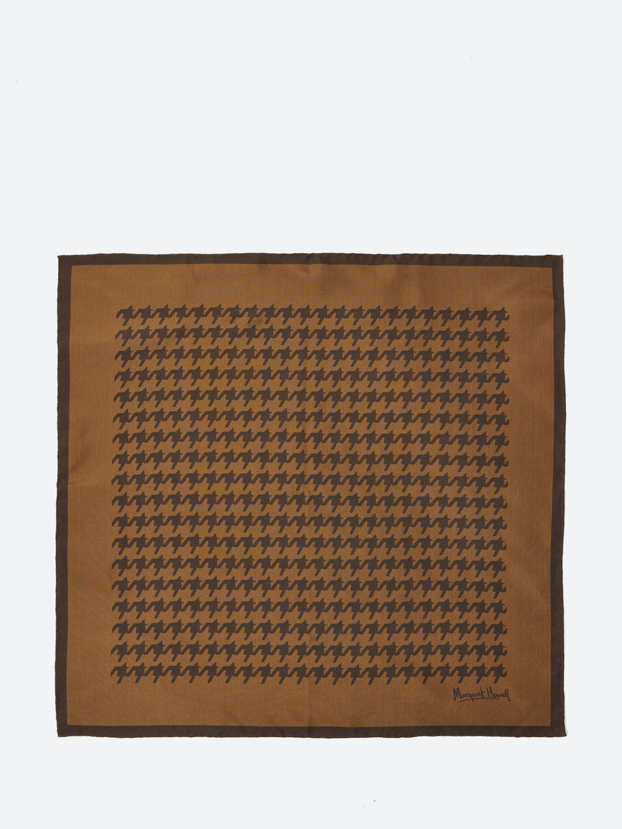 Margaret Howell| (GLENCHECK SCARF - OLIVE / ASSAM (UNAC Margaret Howell - Glencheck Scarf in Olive and Assam