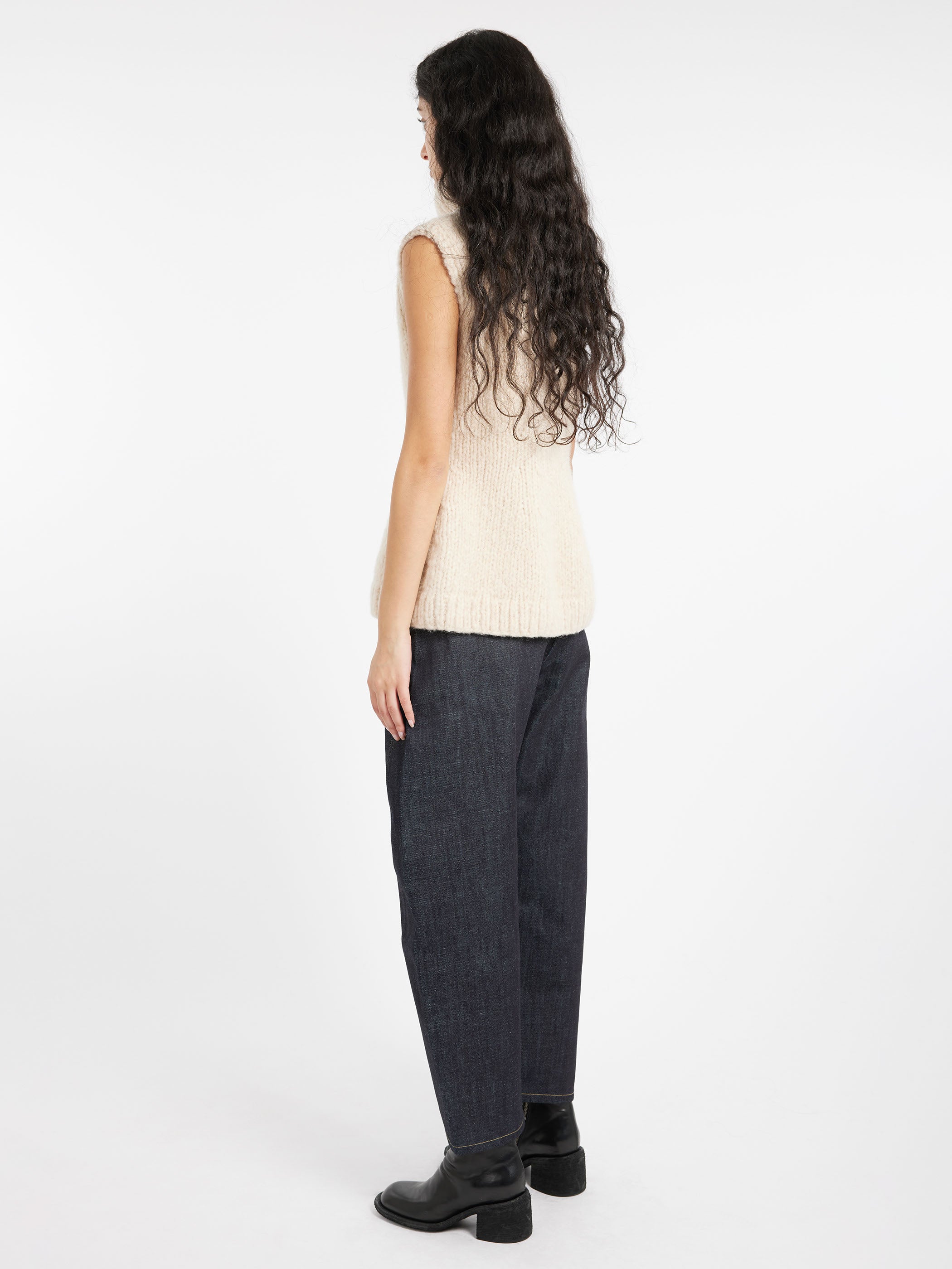Handknit Peplum Shell